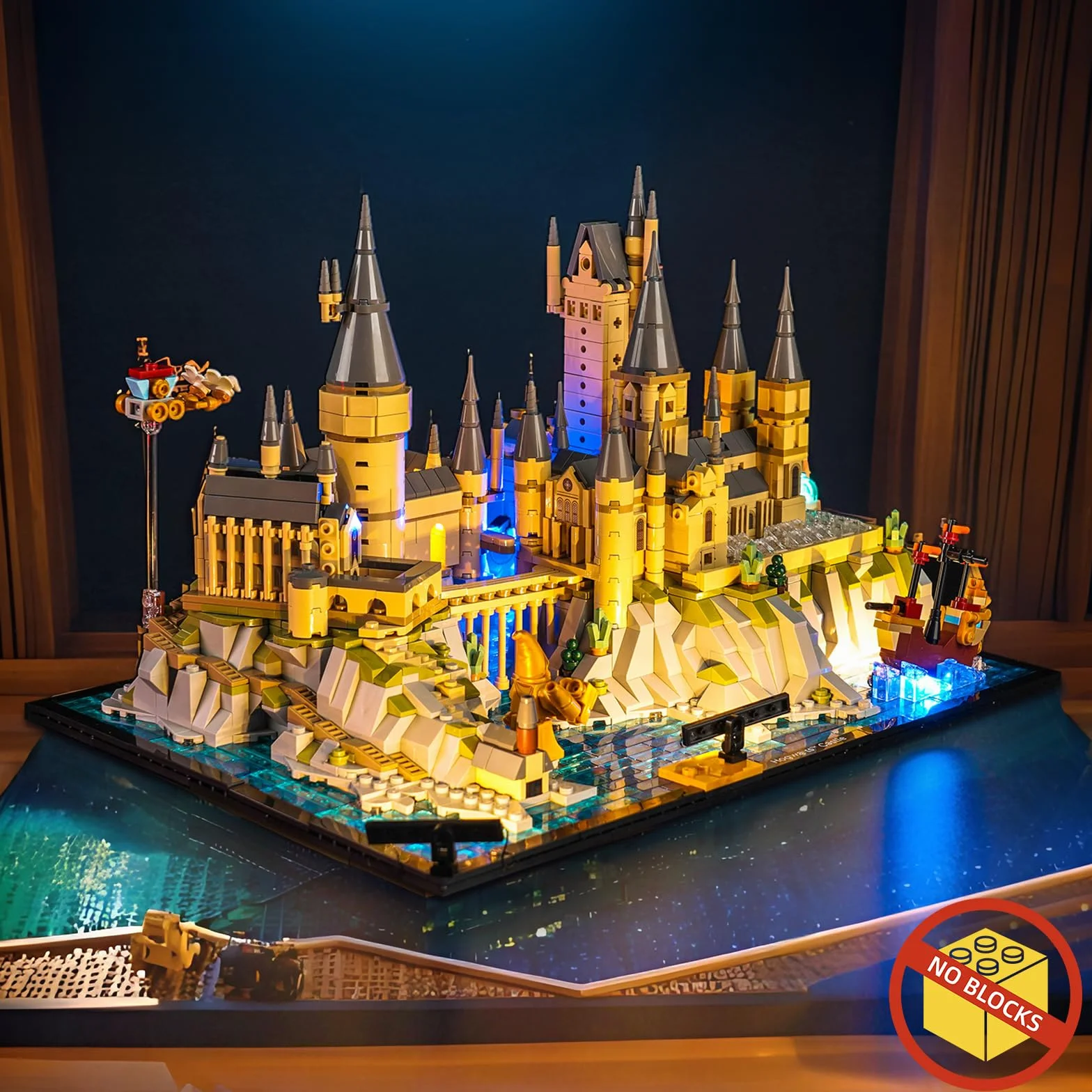 Zestaw świateł LED kompatybilny z Lego 76419 Hogwart Castle and Grounds, zestaw oświetlenia dekoracyjnego dla Lego Hogwart Castle and Grounds, kreatywne zabawki