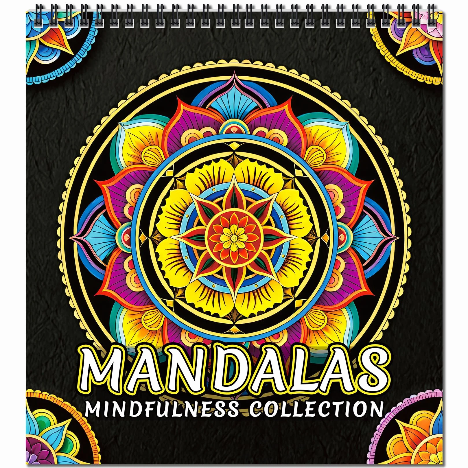 FUN LAVIE Kolorowanka dla dorosłych, 32 mandala, kolorowanki dla dorosłych, relaks i łagodzenie stresu, spiralna książka dla kobiet, wzory uważności w stylu mandali (II)