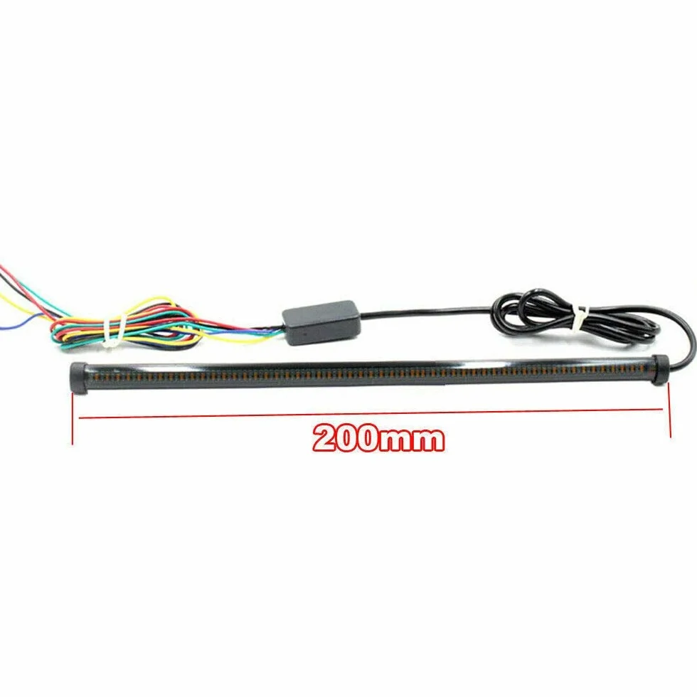 Tylne światło motocykla, wodoodporna listwa świetlna LED kierunkowskazu do każdego motocykla, długość 20 cm
