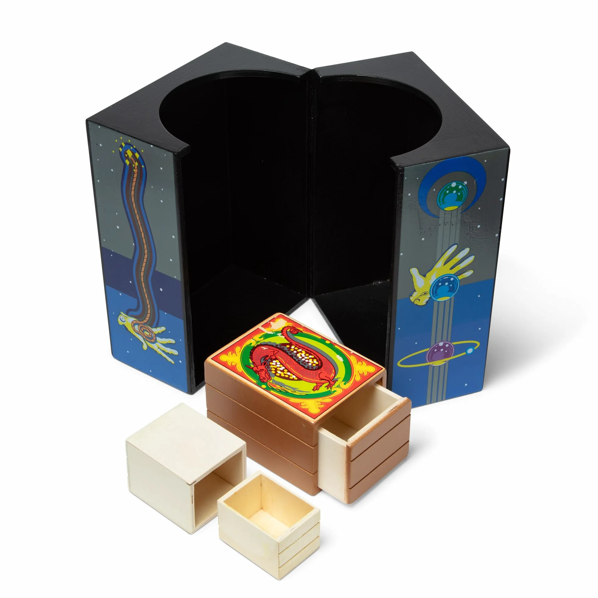 Melissa & Doug Luksusowy zestaw magiczny | Zabawa z odgrywaniem ról | Zestaw zabawkowy | 8+ | Prezent dla chłopca lub dziewczynki