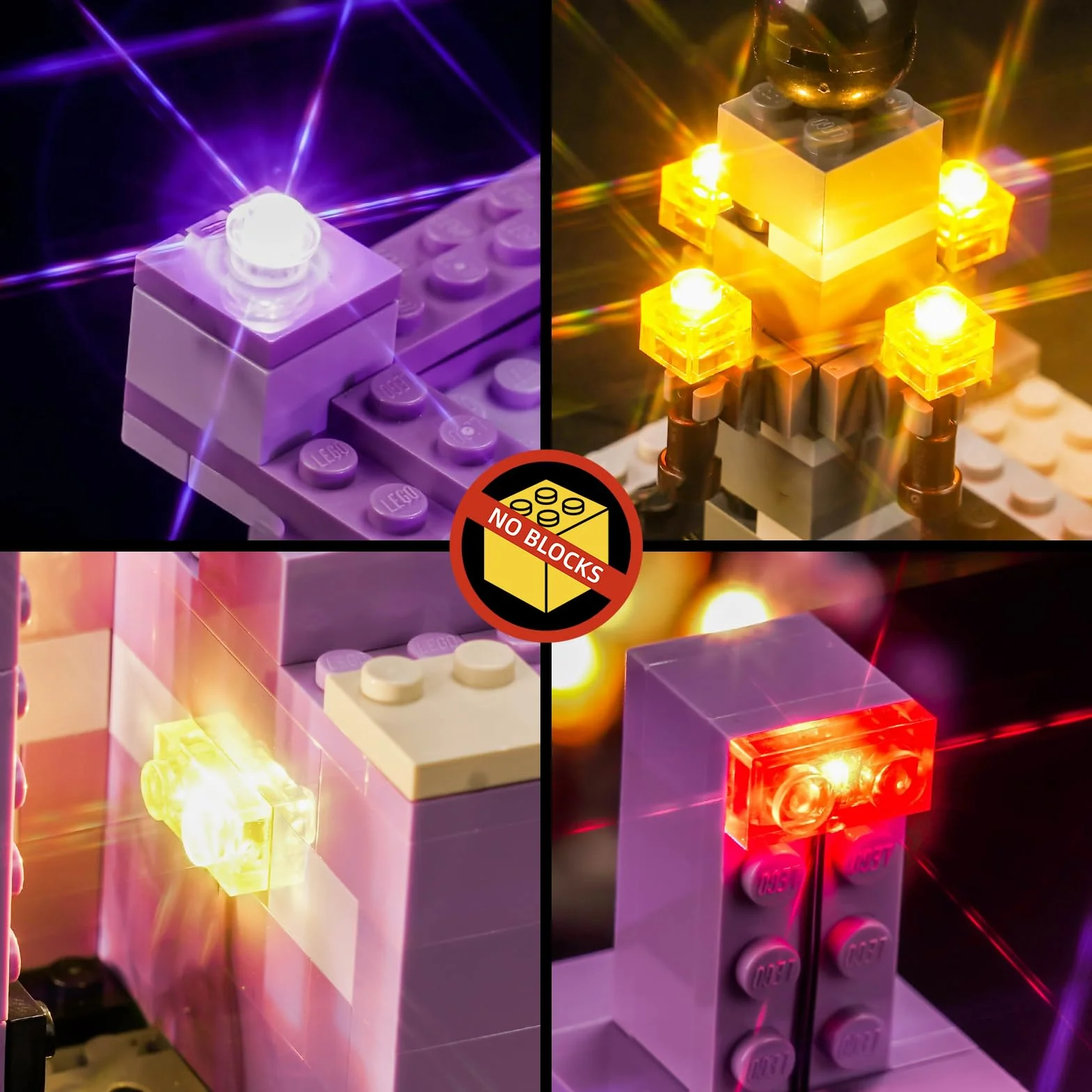 Zestaw świateł LED do Lego Minecraft, smok i statek końcowy 21264, oświetleniowy zestaw dla kreatywnych zabaw
