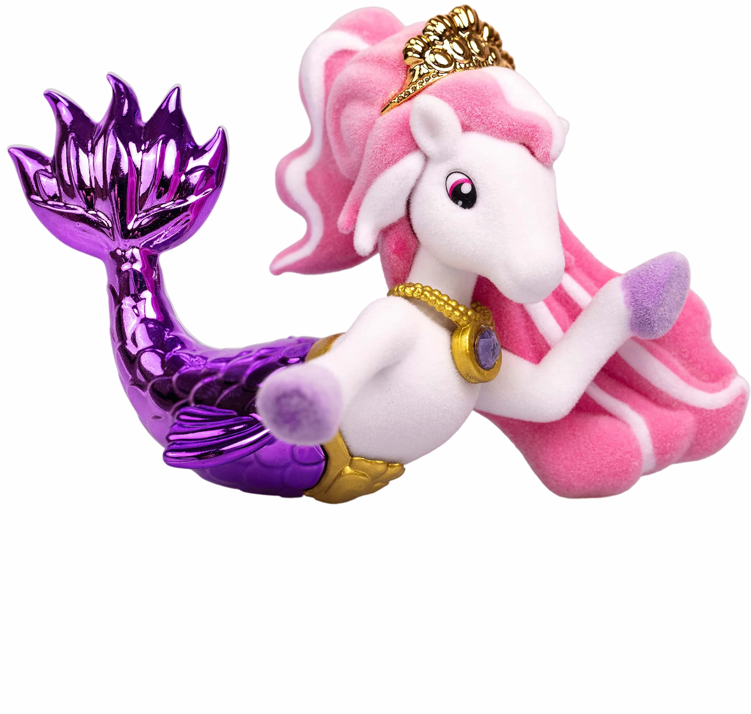 Galupy MERMAID 6-pak – figurki jednorożca syrenka do kolekcjonowania, 6x jednorożec z płetwą i kryształ Swarovski, 18 różnych figurek do zebrania