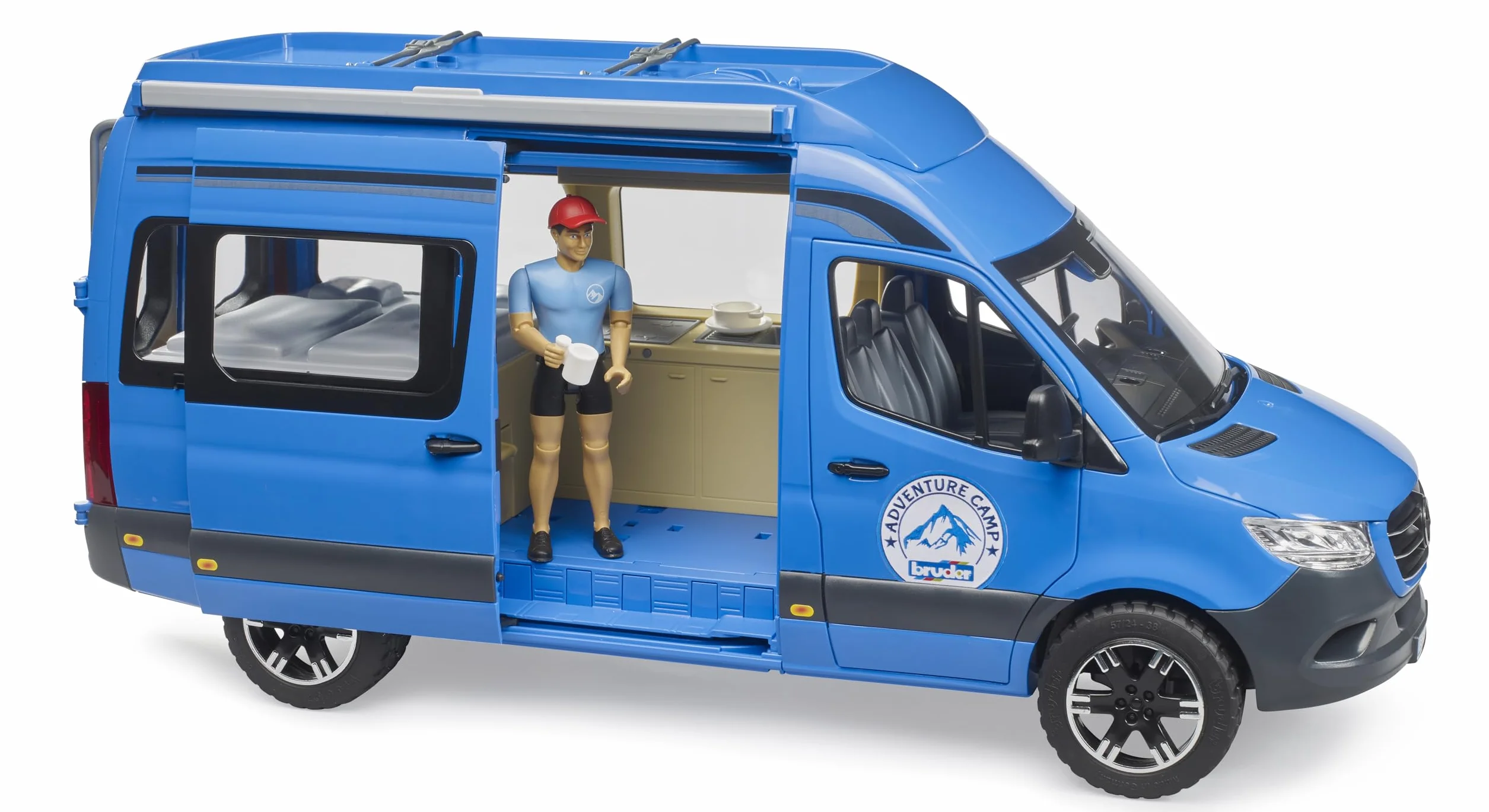 Bruder 02684 MB Sprinter Camper with Driver and Accessories