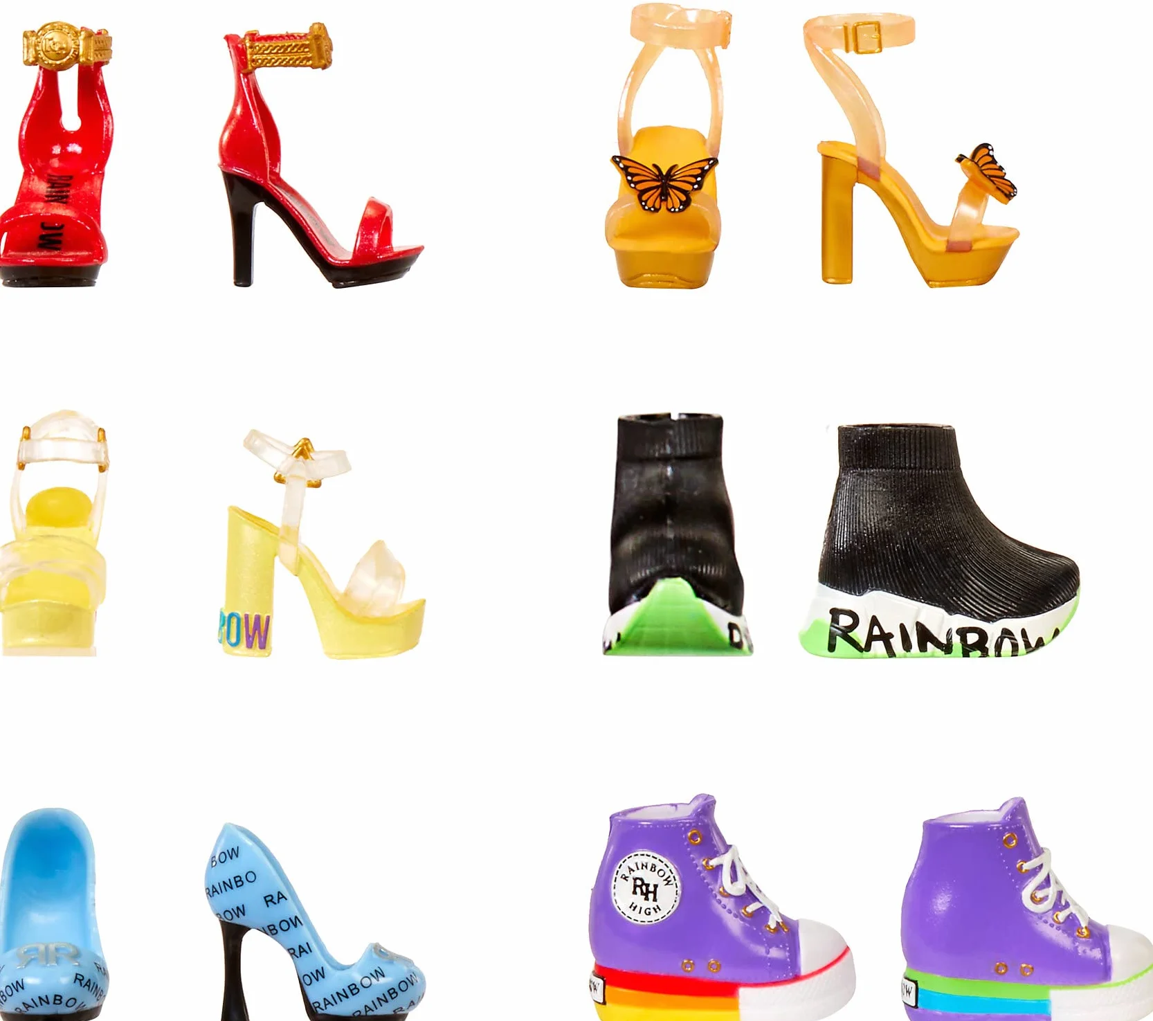 Rainbow High Szafa Deluxe – Ponad 400 Kombinacji Modowych! Przenośna Szafa z Przezroczystego Akrylu - 31+ Modne Elementy i Ubrania Dla Lalek, Akcesoria i Schowek. Dla Dzieci w Wieku 6-12 lat