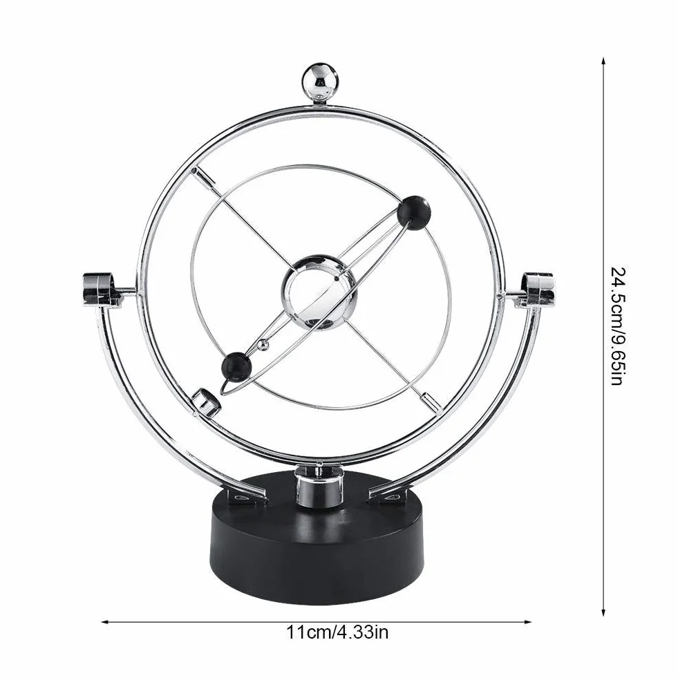 Elektroniczna zabawka na biurko Perpetuum Motion Droga Mleczna Ruch kinetyczny Huśtawka Elektryczna Wiggler Newtony Cradle Balance Ball Dekoracja domowego biura (A603)