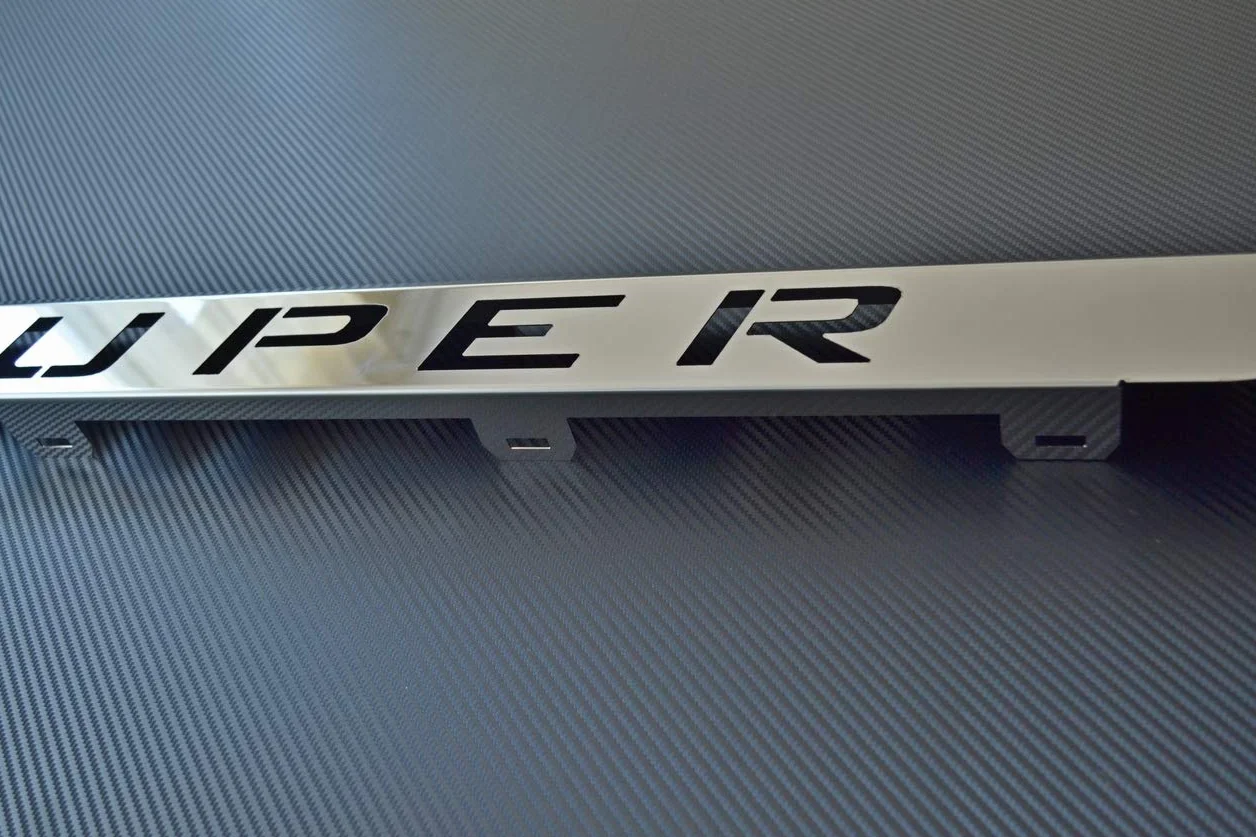 24/7Auto Polerowana stal nierdzewna przedni grill SUPER odznaka znak dolny zderzak do Scania R 2010-2015