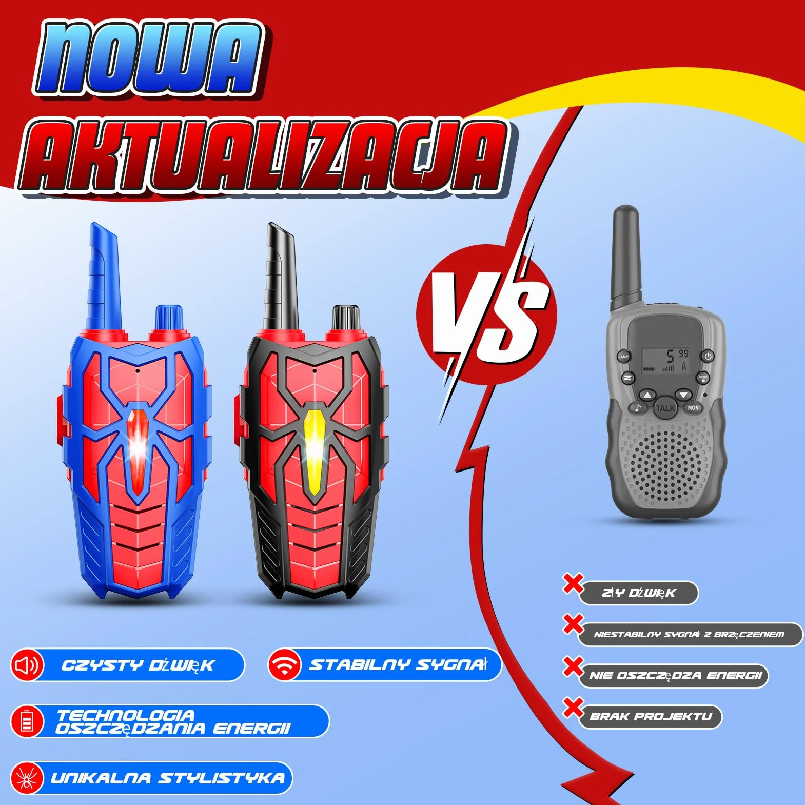 Zabawki Dla Dzieci od 3 4 5 6 7 8 9 10 Lat, Walkie Talkie Prezent 3-10 Lat Chłopiec Walky Talky Zabawki Dla Dzieci na świeżym Powietrzu od 3-10 Lat Dziewczynka Prezent Urodzinowy Dla Dziewczyn