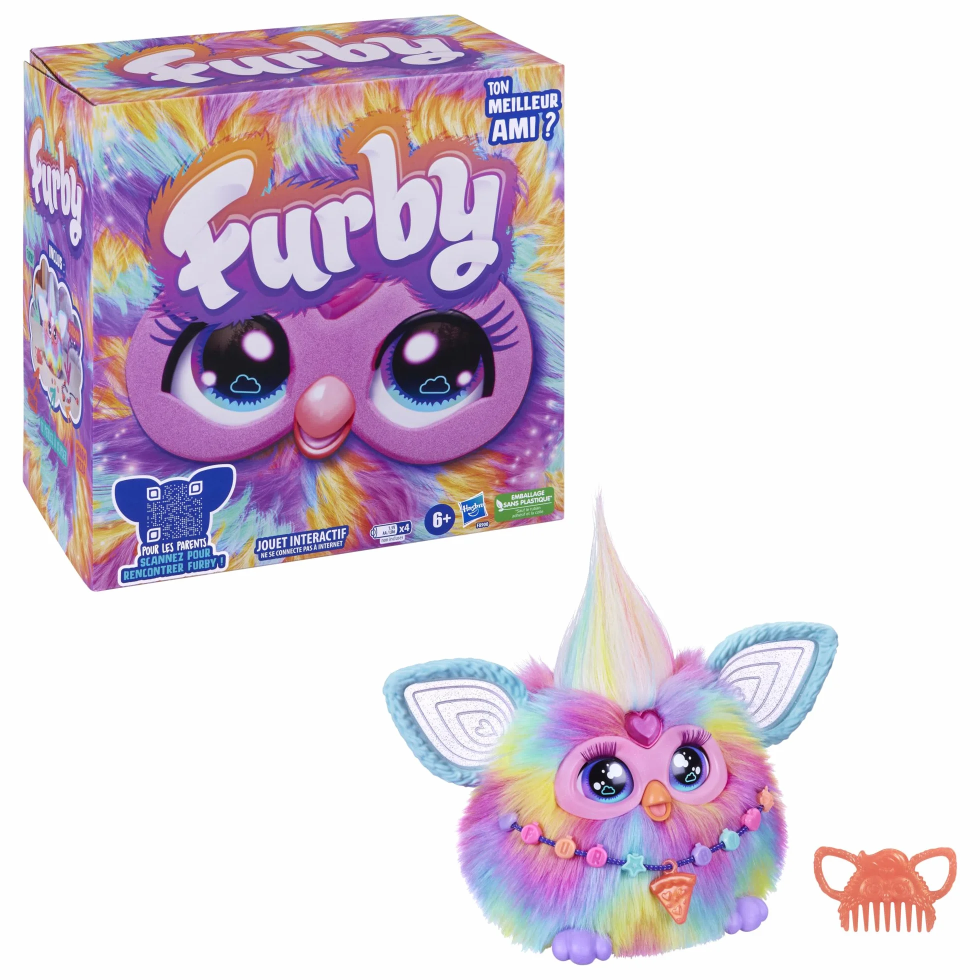Furby Tie Dye, Interaktywny Plusz - wersja francuska