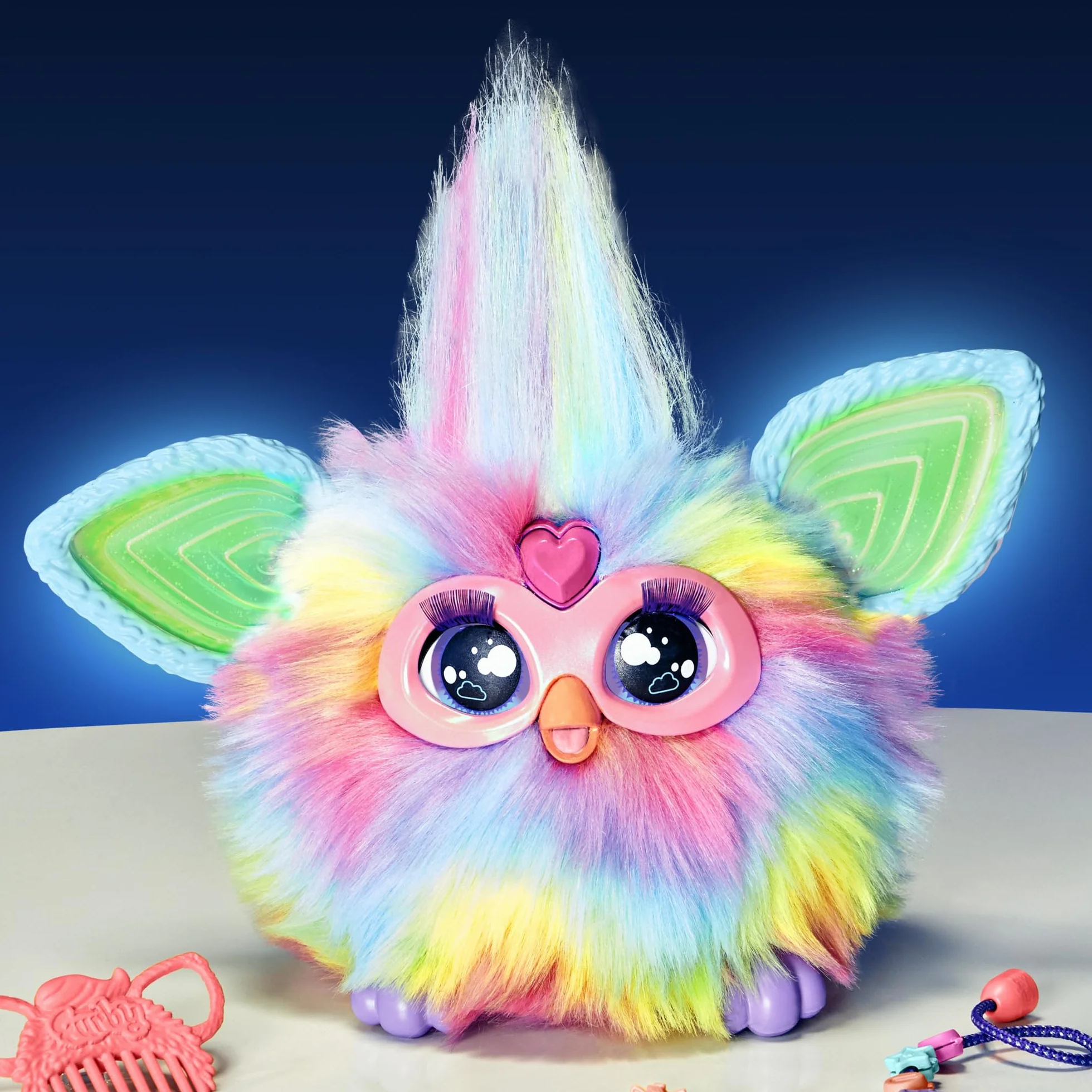 Furby Tie Dye, Interaktywny Plusz - wersja francuska