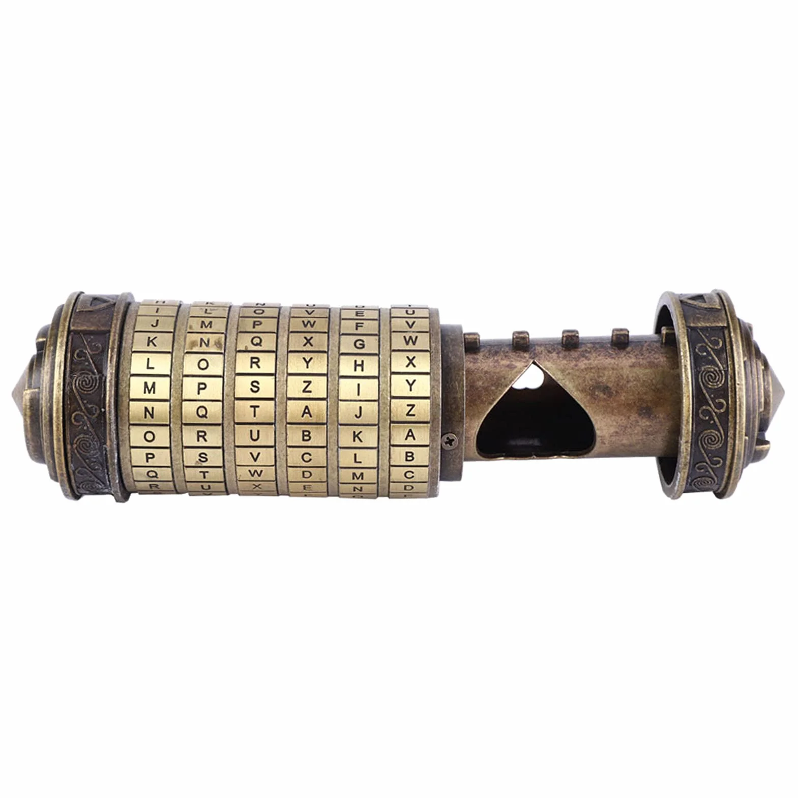 Cryptex Lock, wielofunkcyjne pudełko puzzle, 14 * 16 * 25 cm Zrób dużą niespodziankę dla ukochanej do notatek sklepowych, wierszy, biżuteria, klucze, inne przedmioty wartościowe