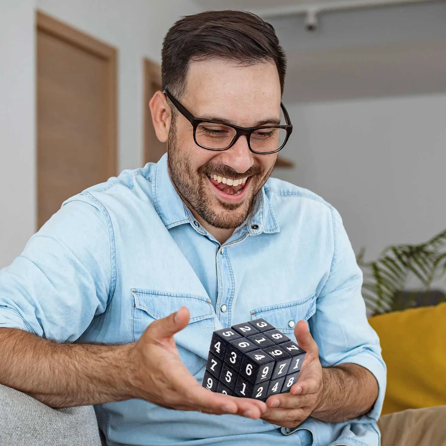 Magiczna kostka Gra logiczna Magiczna kostka 3D Gra na koncentrację i logiczna 55mm