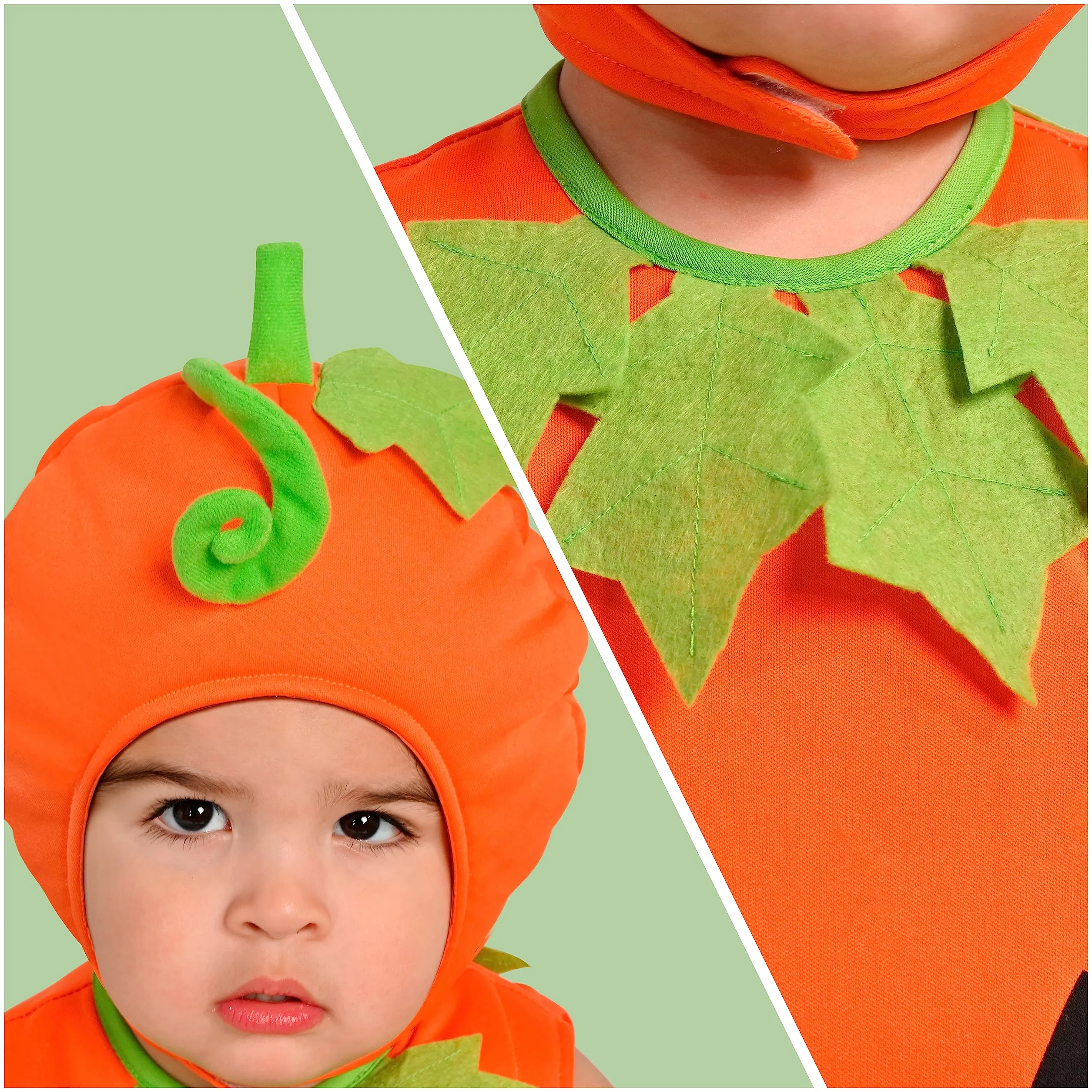 Spooktacular Creations Kostium dyni dla niemowląt, uroczy strój dyni, pomarańczowy kostium bez rękawów na Halloween na imprezę (3 do 4 lat)