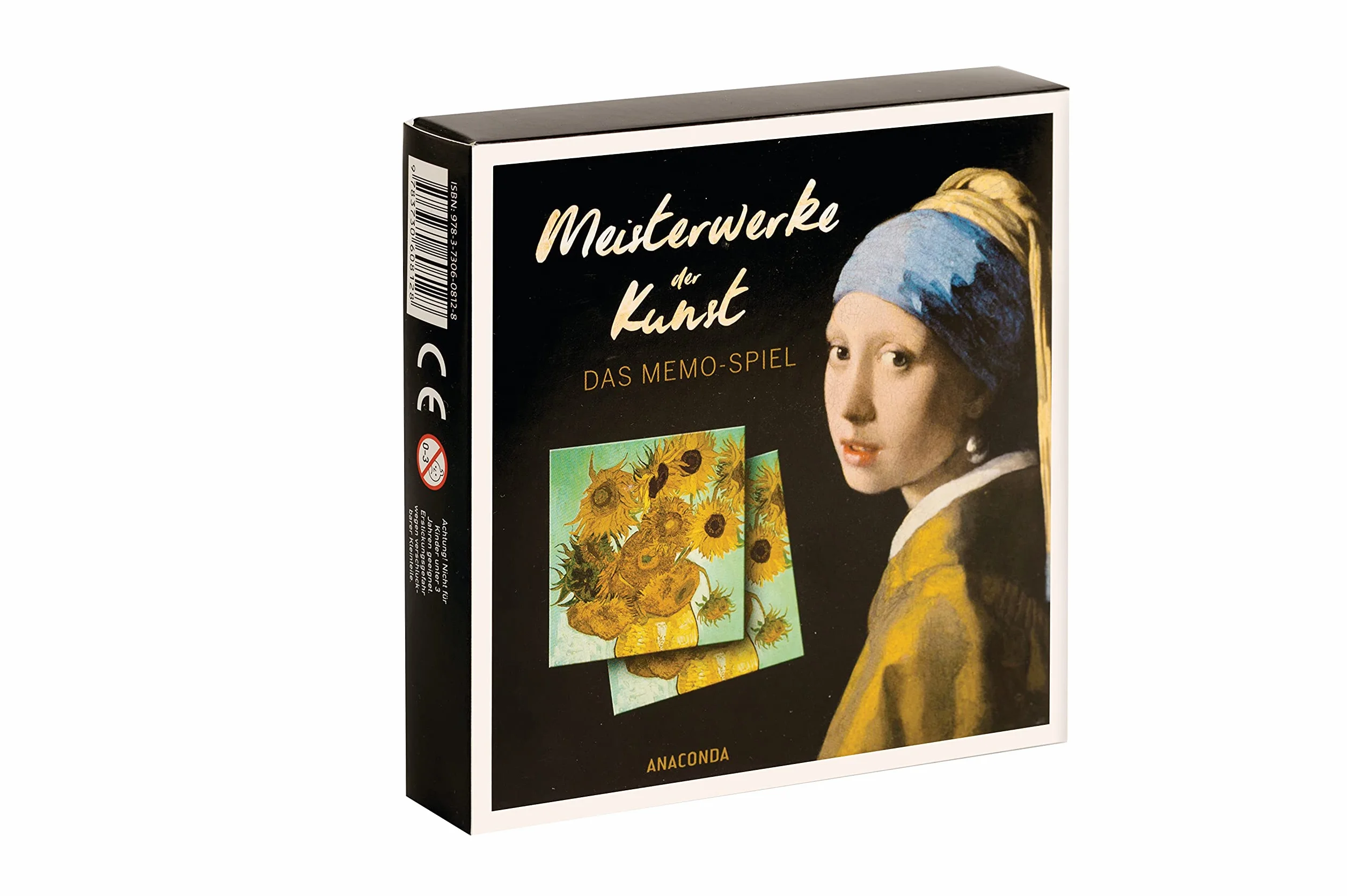 Meisterwerke der Kunst: Memo-Spiel mit 40 Spielkarten im Spielkarton
