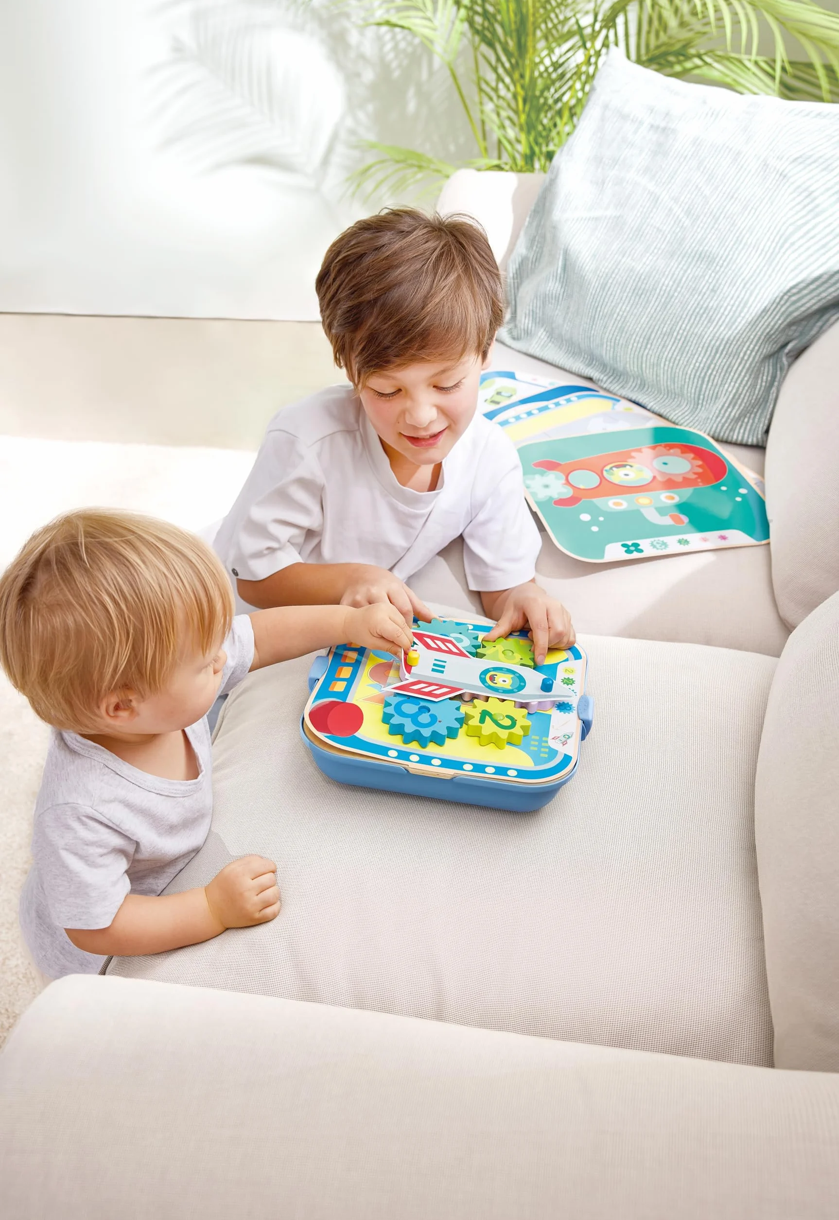 Hape E1065 Zestaw przekładni i konstrukcji, wielokolorowy