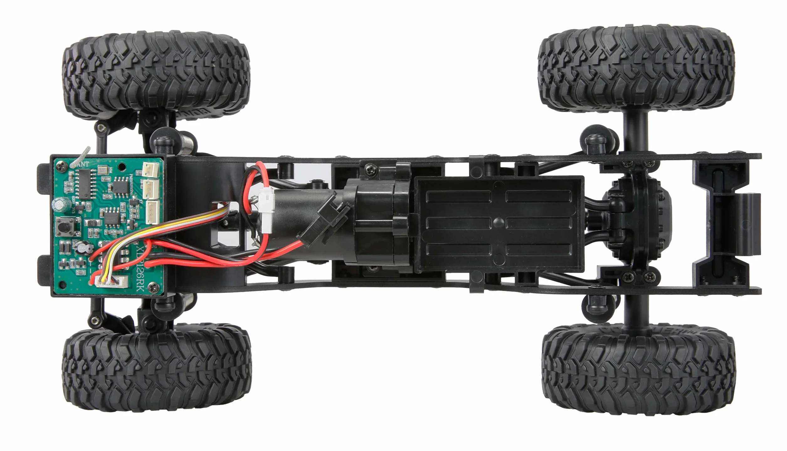 Amewi AMXRock Mini-Crosstrail Scale Crawler 4WD 1:16 RTR czerwony z pilotem zdalnego sterowania, akumulatorem, kablem do ładowania