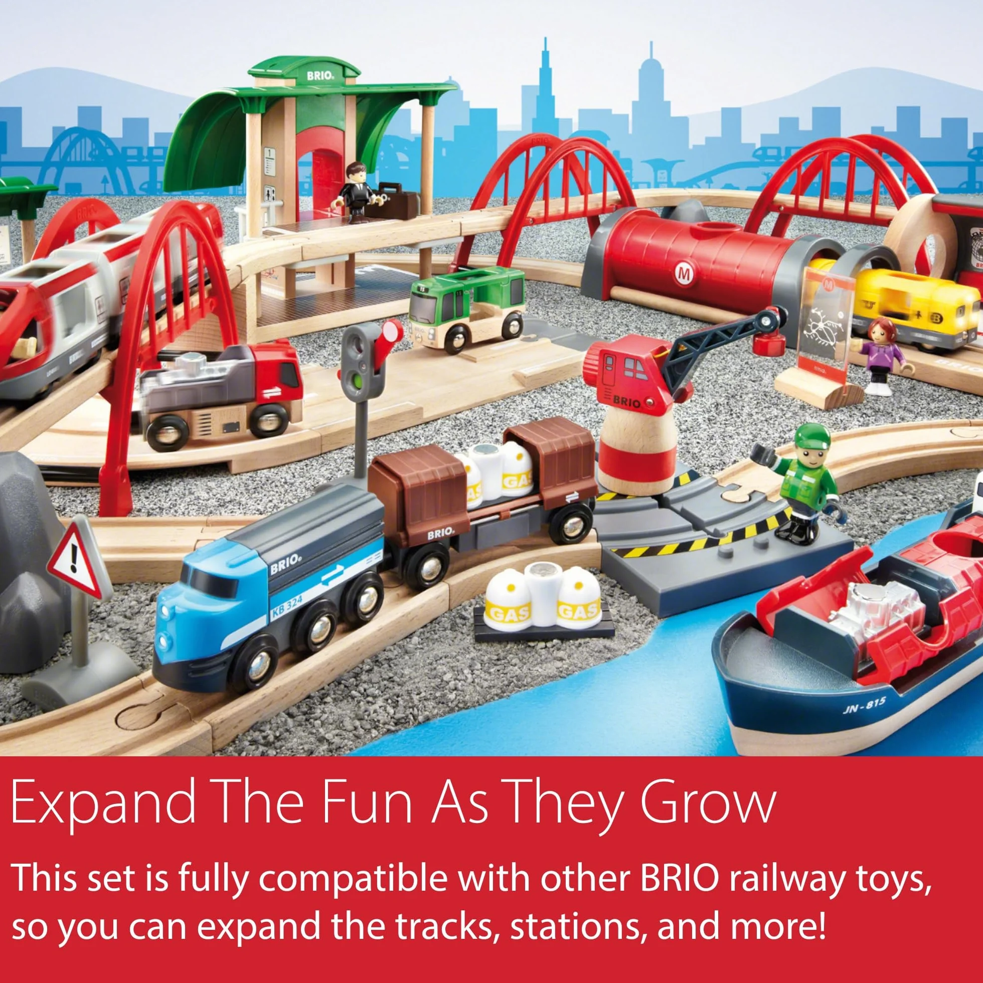 Brio 63305200 Zestaw Deluxe (63305200) Bezpieczna Zabawka Dla Dzieci Powyżej 3 Lat