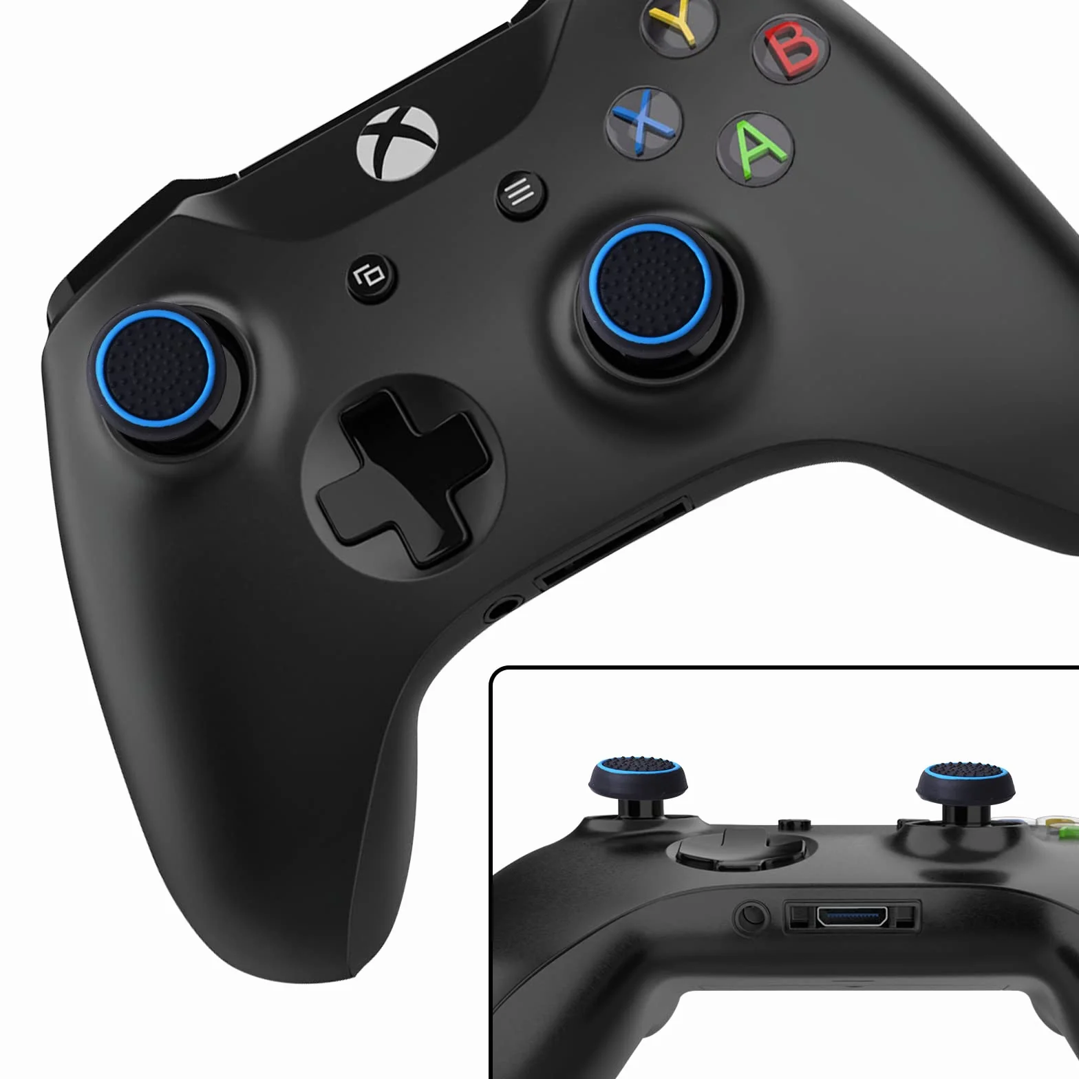 Thumpstick zestaw akcesoriów, silikonowe nakładki na joystick grip, akcesoria ochronne kompatybilne z kontrolerami PS5 / PS4 / PS3 / PS2 / Xbox 360 / Xbox One/Switch Pro (10 par)