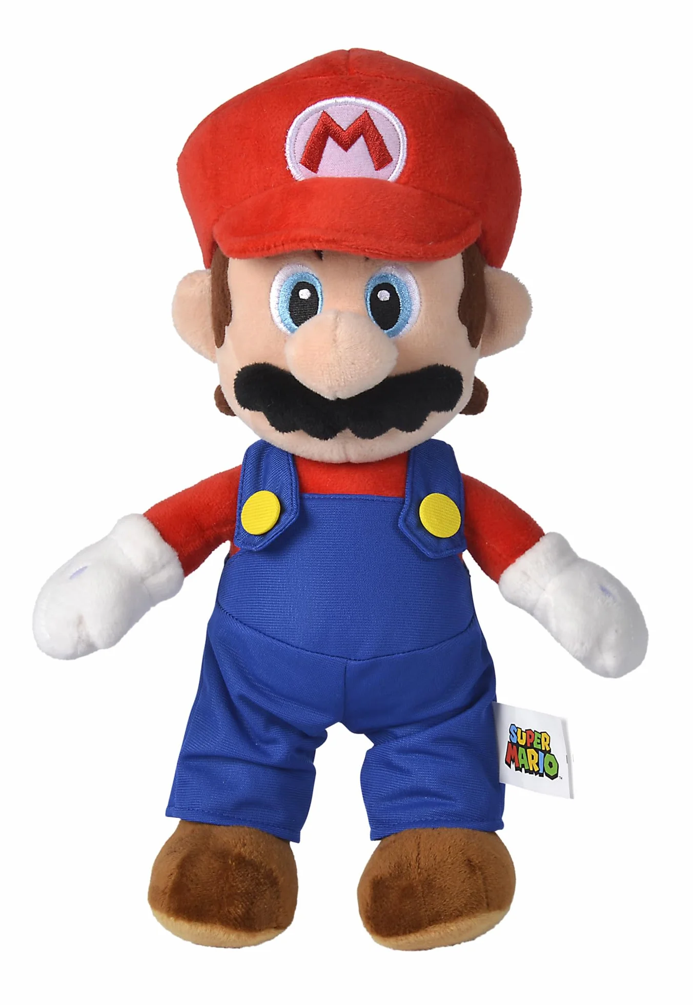 Simba 109231010 Nintendo Super Mario Maskotka pluszowa 30 cm Oficjalna licencjonowana Przytulanka, miękka postać ze światowej sławy gry komputerowej, odpowiednia dla niemowląt od 0 miesiąca