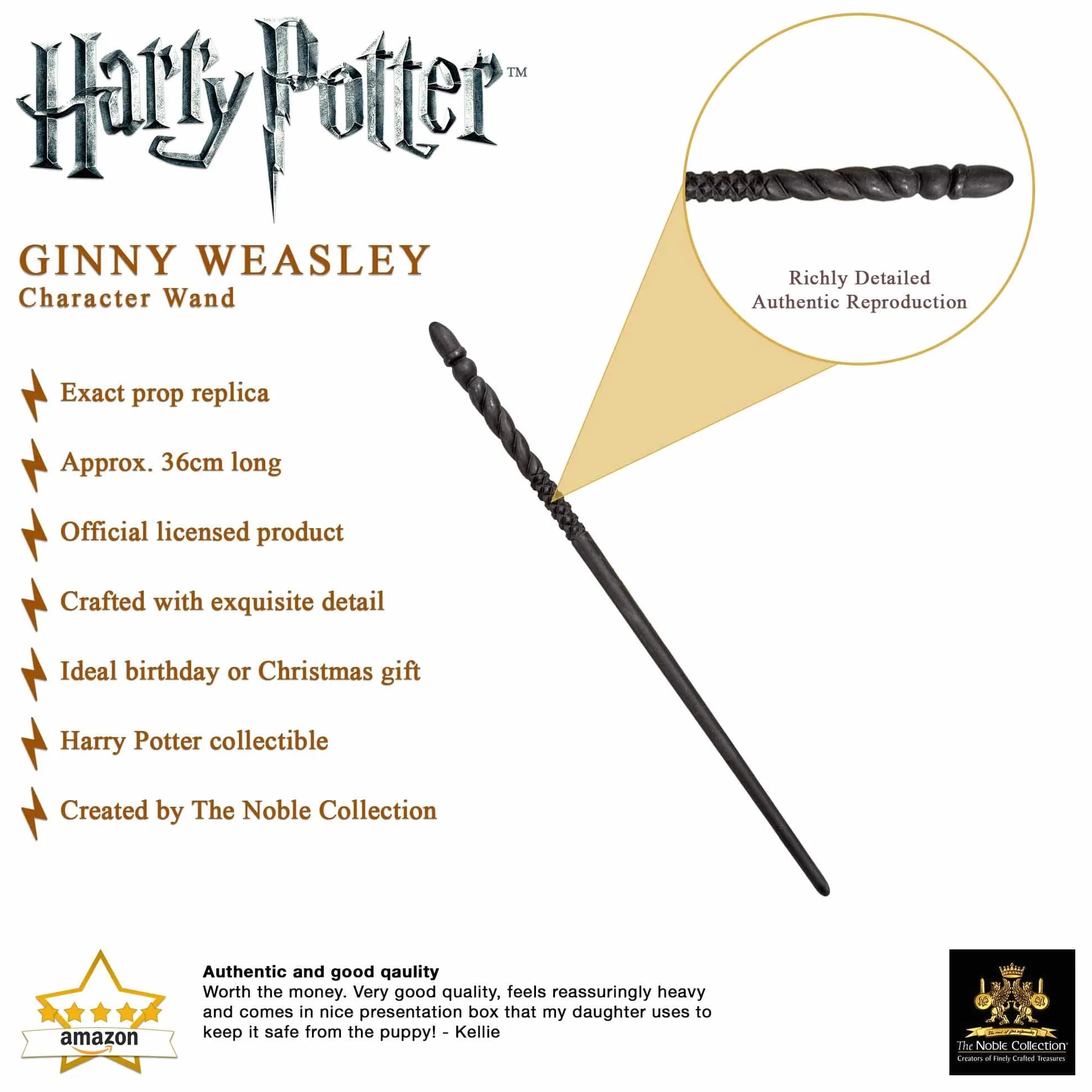 The Noble Collection Ginny Weasley Character czarodziejska różdżka