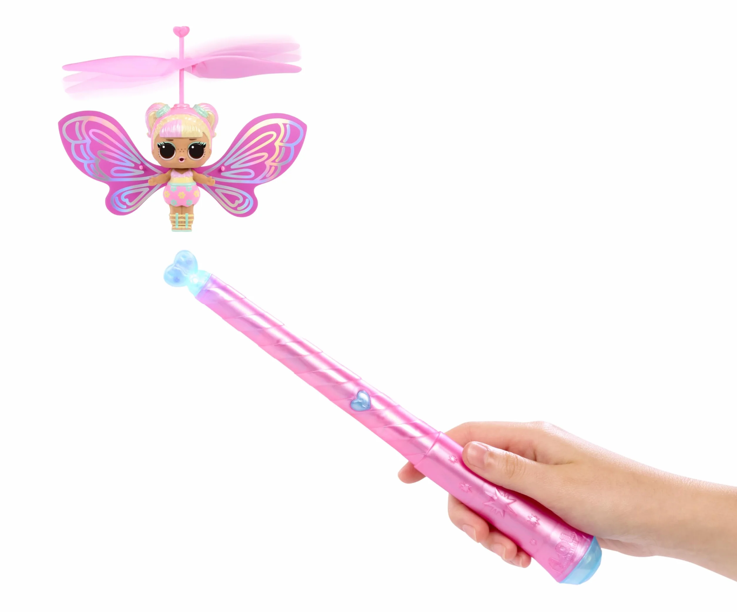 L.O.L. Surprise! Magic Flyers Fairies Tots – Flower Child – Zawiera 1 Laleczkę i Magiczną Różdżkę, w Opakowaniu w Kształcie Kwiatu. Zbierz Obie Wróżki z Tej Kolekcji