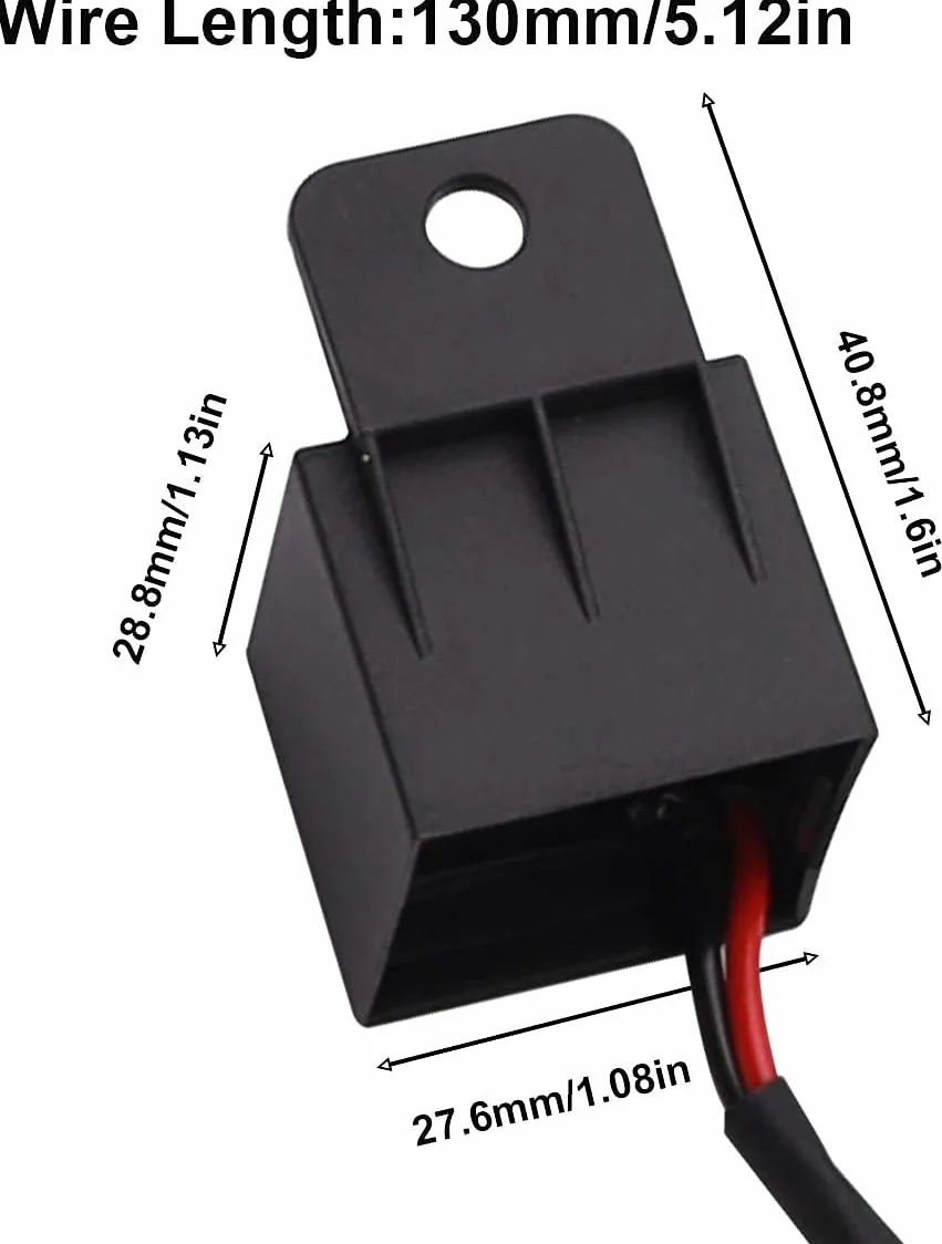 GUUZI 2-Pin LED Przekaźnik Migaczy, Automatyczny Motocyklowy 150W 12V z Kablem do Sterowania Prędkością Sygnału Skrętu LF1-S-PIN