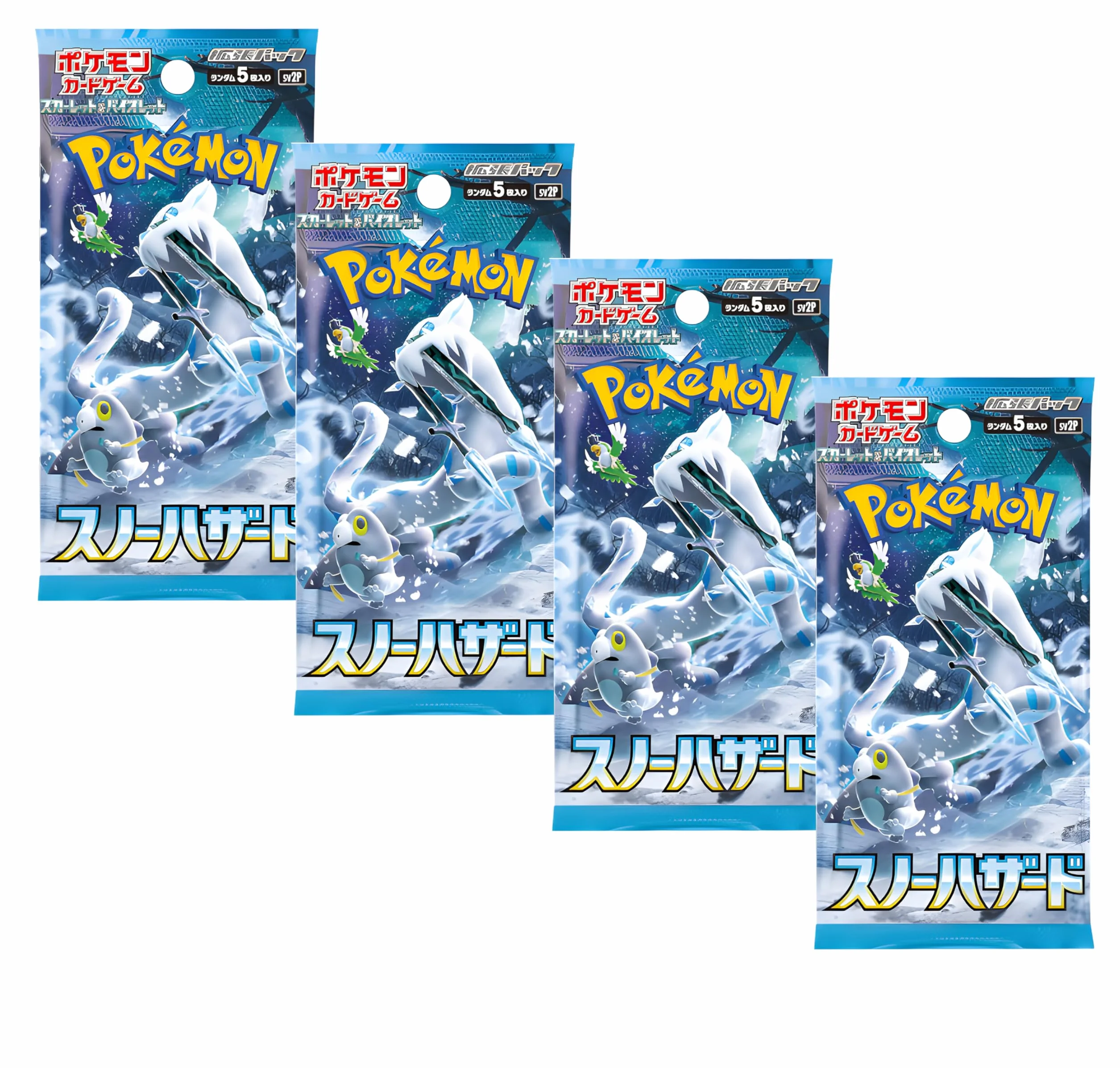 Pokemon TCG Snow Hazard Booster Box, 30 x japońskie pakiety wspomagające Paldea Evolved, japońskie pakiety Pokémonów, japońskie karty Pokémon, seria Scarlet & Violet