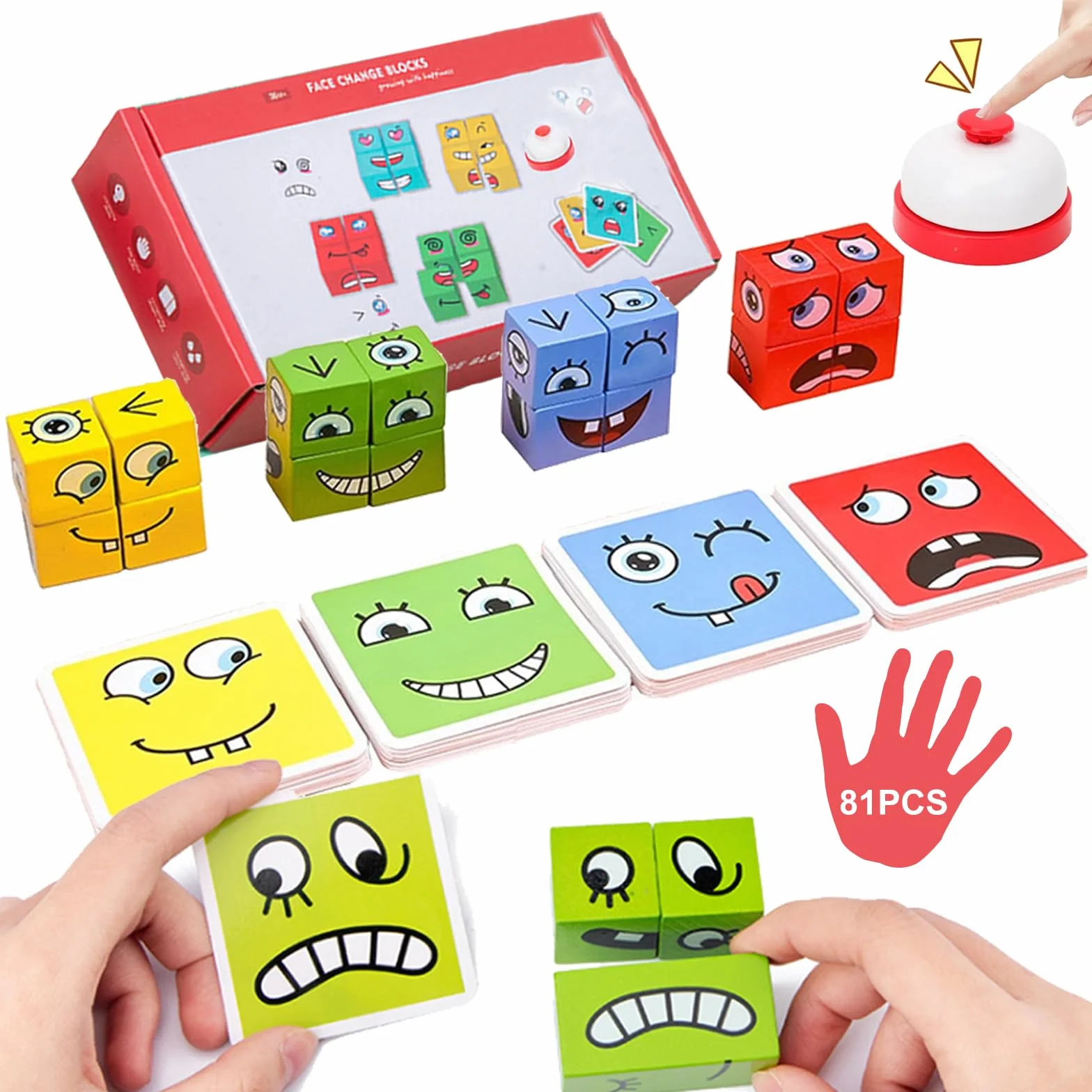 Drewniane puzzle z wyrazem twarzy gry Montessori Puzzle dla dzieci 3 lata zabawki edukacyjne kostka gra w kostkę emocje zabawki Expression interaktywne puzzle budowanie dla wieku 3 4 5 6 lat