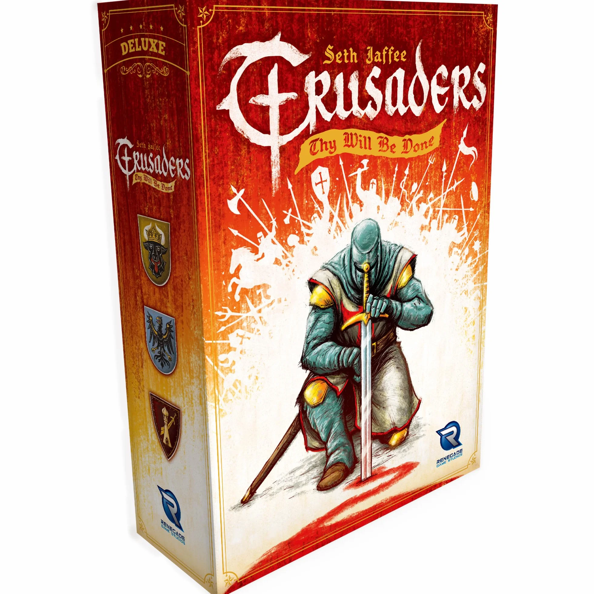Renegade Game Studios Crusaders: Thy Will Be Done - Medivel Strategy Boardgame, Wiek 14+, 2-4 graczy, 45-60 min
