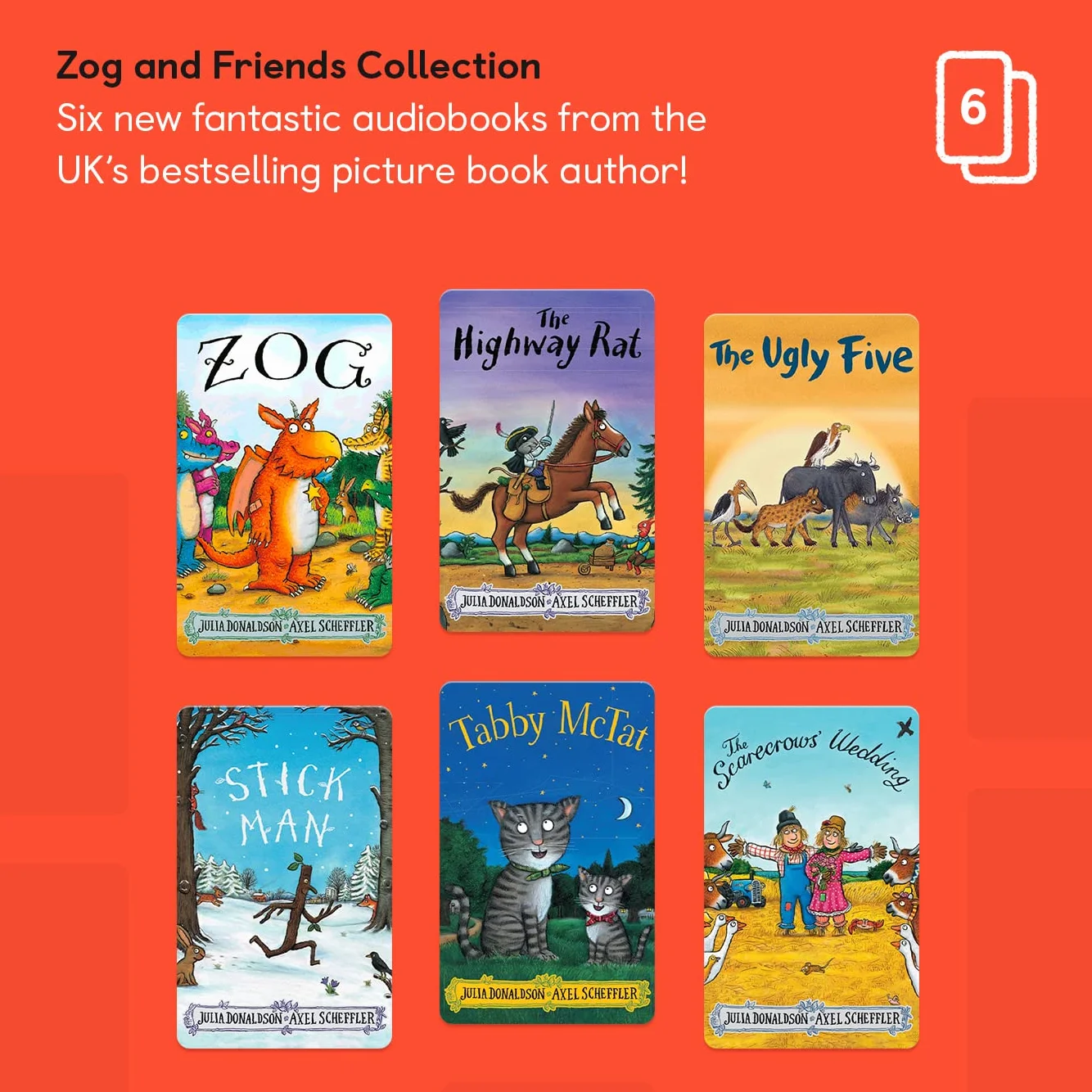 Yoto Zog & Friends autorstwa Julii Donaldson - Karta Kid English Audiobook do użytku z odtwarzaczem Yoto i mini odtwarzaczem audio All-in-1, dla dzieci w wieku 3+