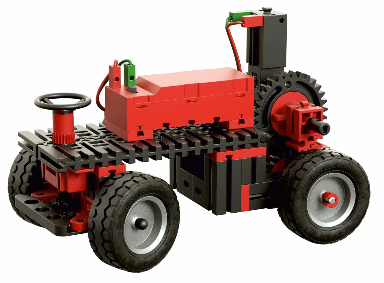fischertechnik 536622 Advanced Mechanic & Static 2 – zestaw do montażu dla dzieci od 9 lat, skrzynka eksperymentalna z 30 modelami, w zestawie silnik, wspiera zrozumienie techniczne