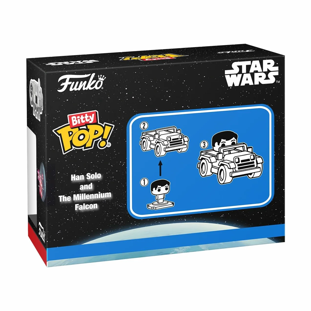 Funko Pop! Bitty Ride : Star Wars - Han Solo z Sokołem Millenium