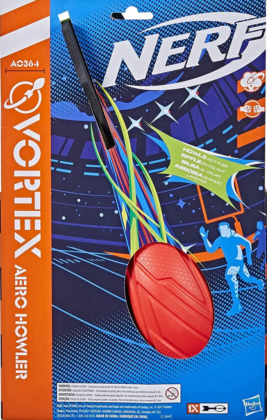 Nerf N-Sports Vortex Blaster Zabawkowy, Kolorowy