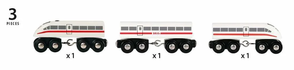 Brio 63374800 Pociąg Expressowy (63374800) Bezpieczna Zabawka Dla Dzieci Powyżej 3 Lat,Wielokolorowa