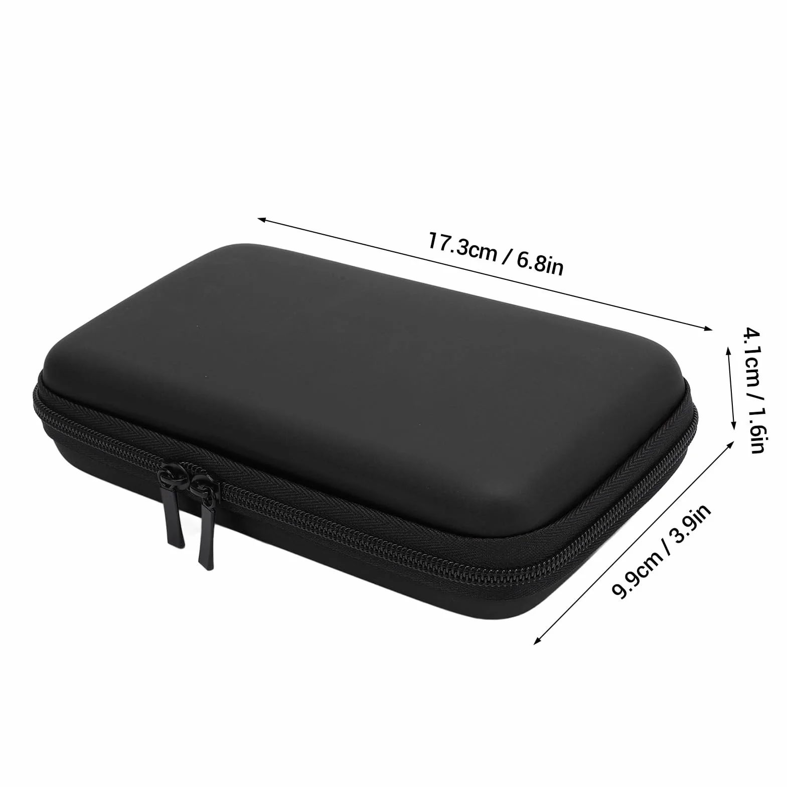 Plyisty Futerał do przenoszenia na 2DS XL, 2DS LL, nowy 3DS, 3DS i akcesoria, twardy futerał ochronny podróżny z 8 miejscami na gry i kieszenią wewnętrzną (czarny)