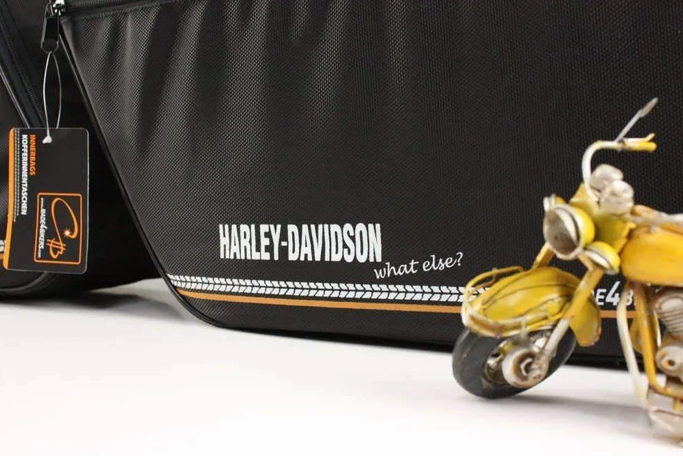 Kompatybilny z modelami Harley-Davidson Road King, Road-, Street - & E-Glide Walizka plastikowa: Kieszenie wewnętrzne/Wewnętrzne torby na walizki boczne
