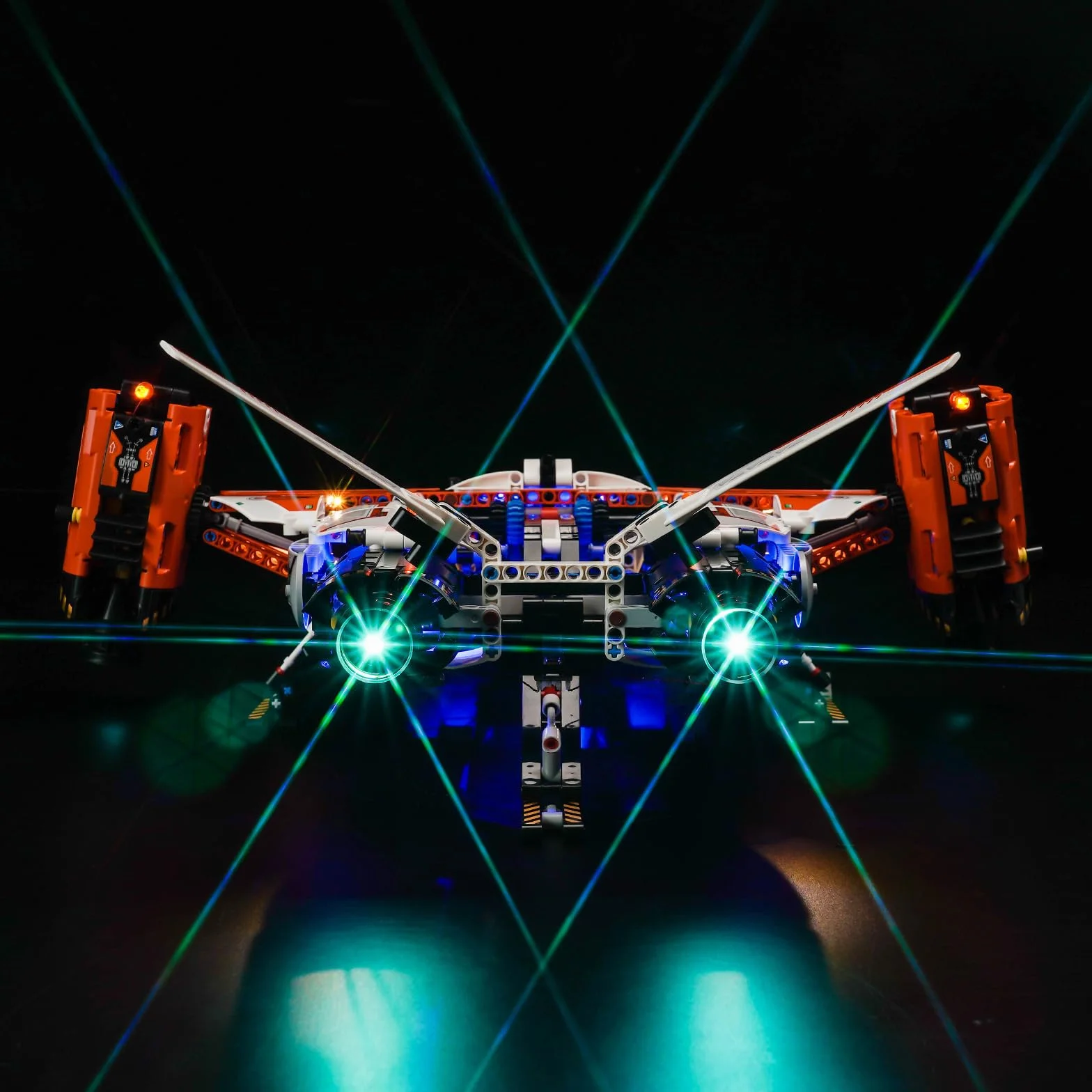 Pilot zdalnego sterowania, zestaw oświetleniowy LED kompatybilny z Lego VTOL, ładowiec do dużych obciążeń, LT81 42181