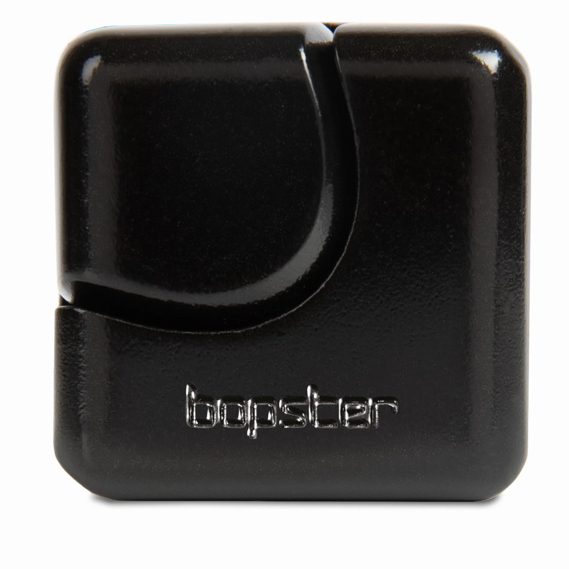 bopster Fidget Cube Spinner | Anodyzowany metalowy ręczny spinner, zabawka sensoryczna i łagodząca stres, dla dzieci i dorosłych, ADHD, ADD, autyzm, czarna