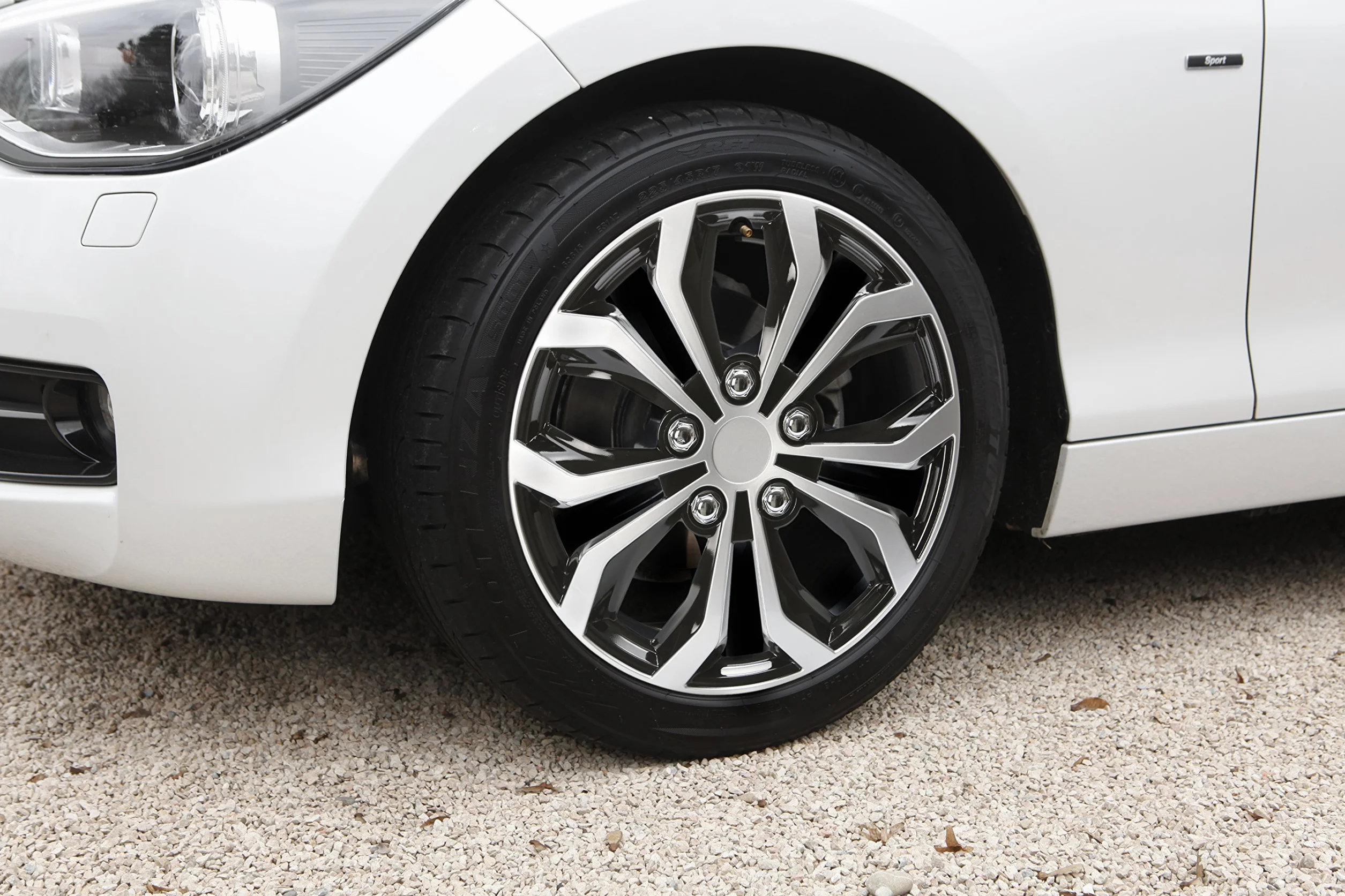 Cartrend Dayton Czarno-Srebrny 16 Cali (4 X Uniwersalne Kołpaki)