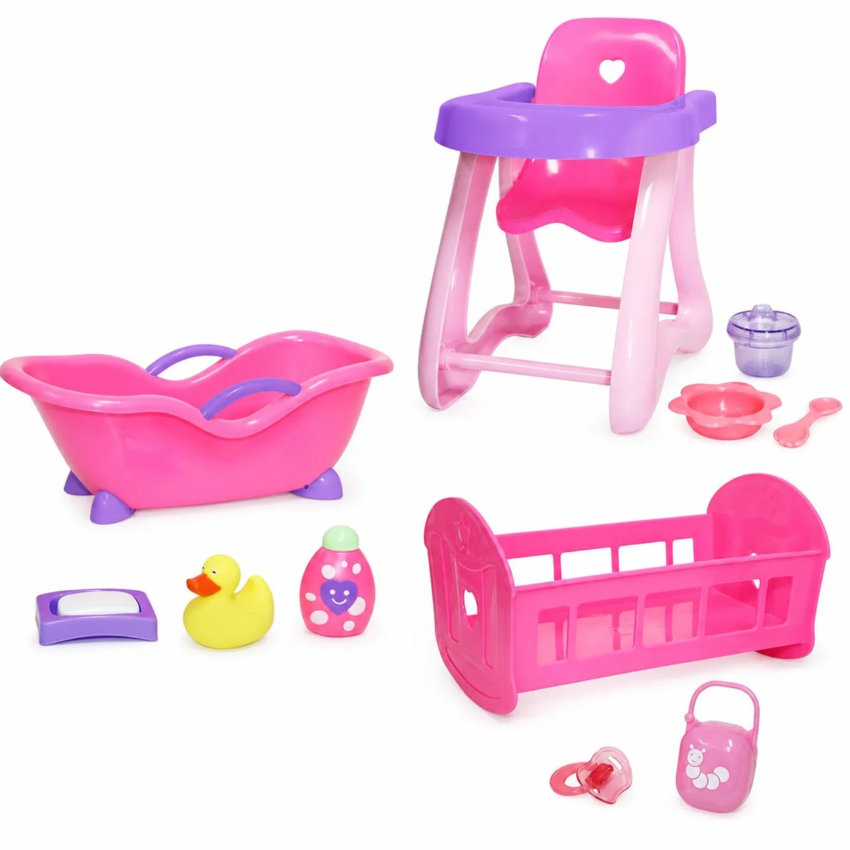 JC TOYS 81453 Akcesoria dla lalek, różowe