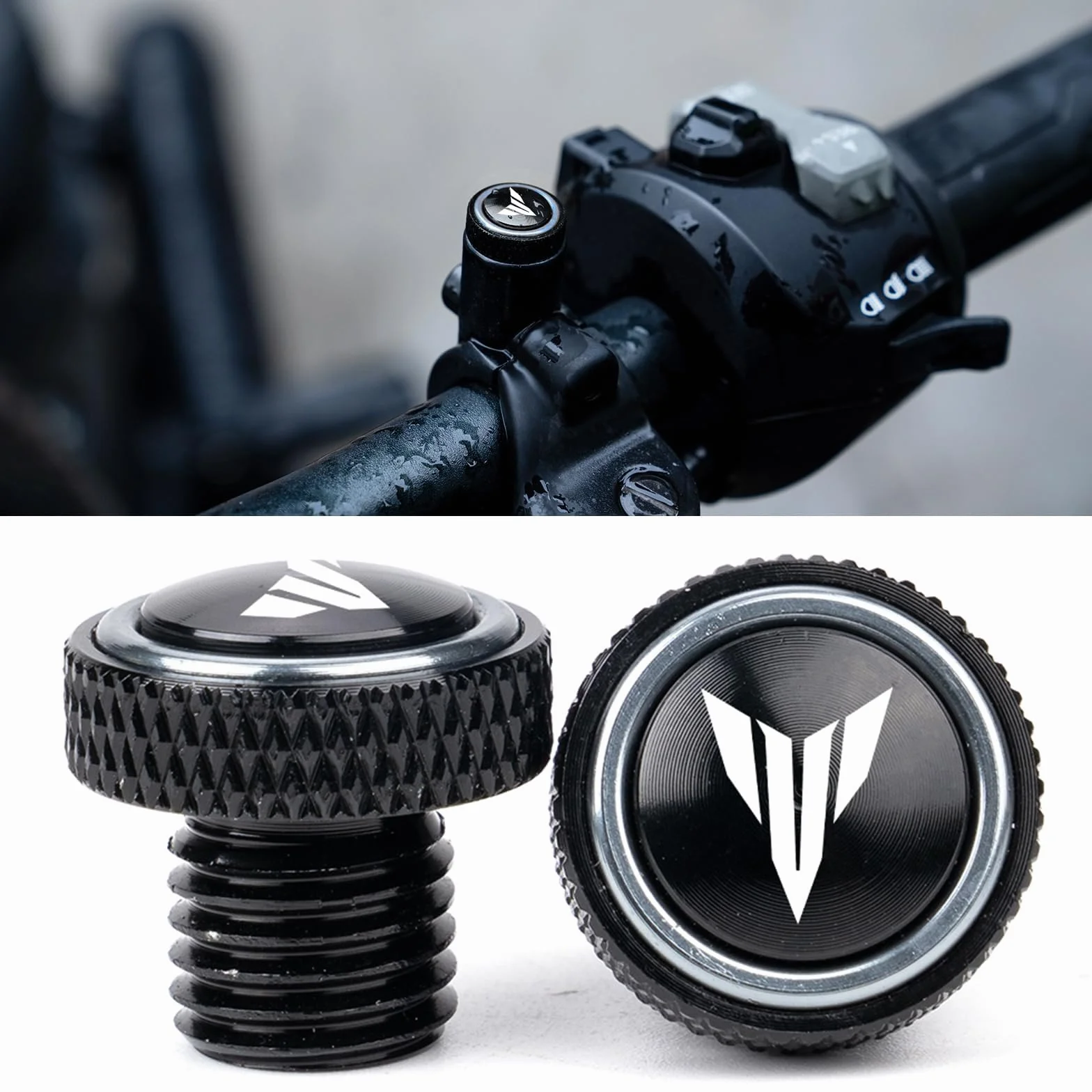M10 * 1,25 Otwór lustrzany zaślepki śruby śruby akcesoria motocyklowe CNC do Yamaha MT 07 09 10 MT07 MT09 SP MT10 FZ09 FZ07 (szary)