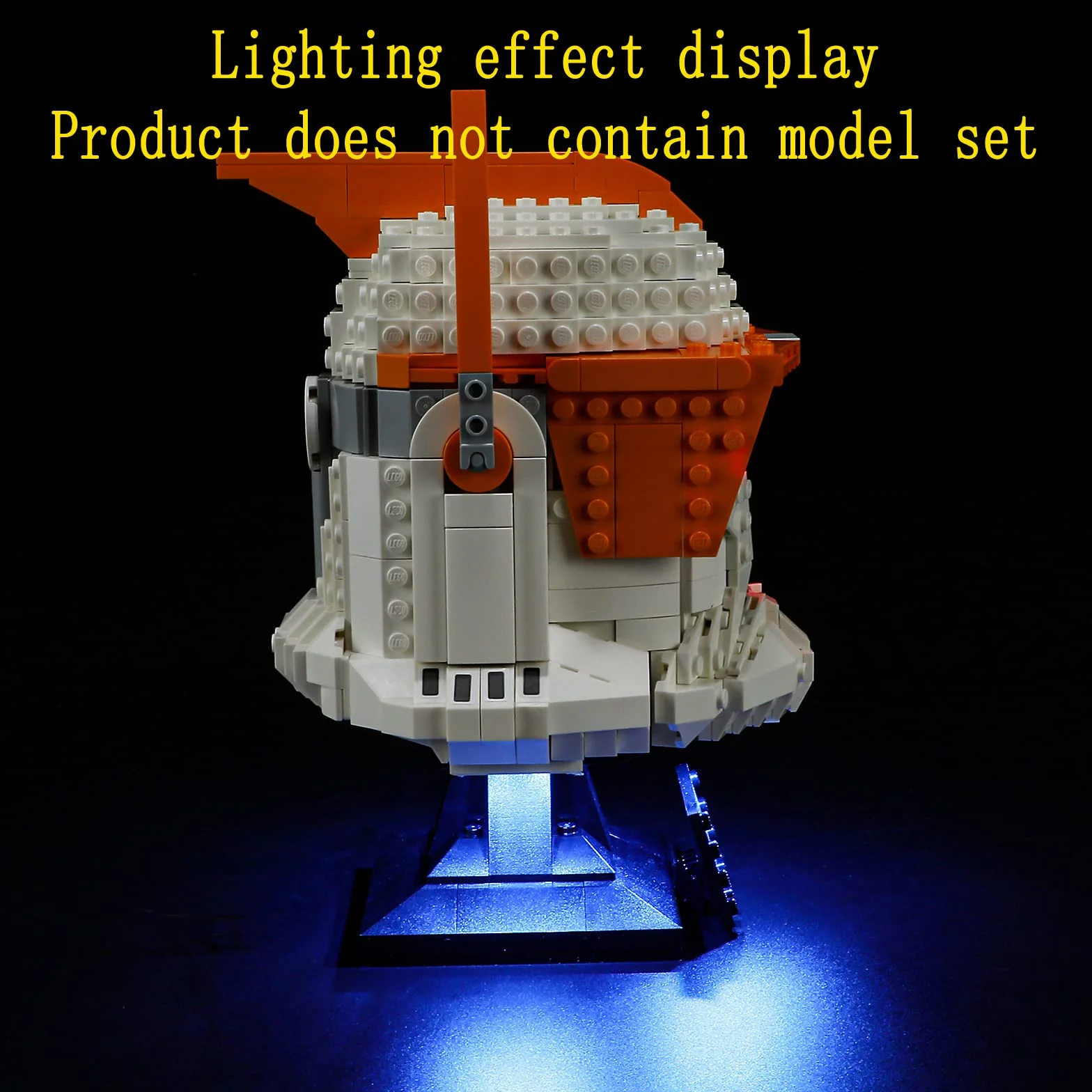 GEAMENT Oświetlenie LED Kompatybilne z LEGO Hełm dowódcy klonów Cody’ego™ 75350 Model do Składania Klocków (Zestaw Modeli Niezawarty)