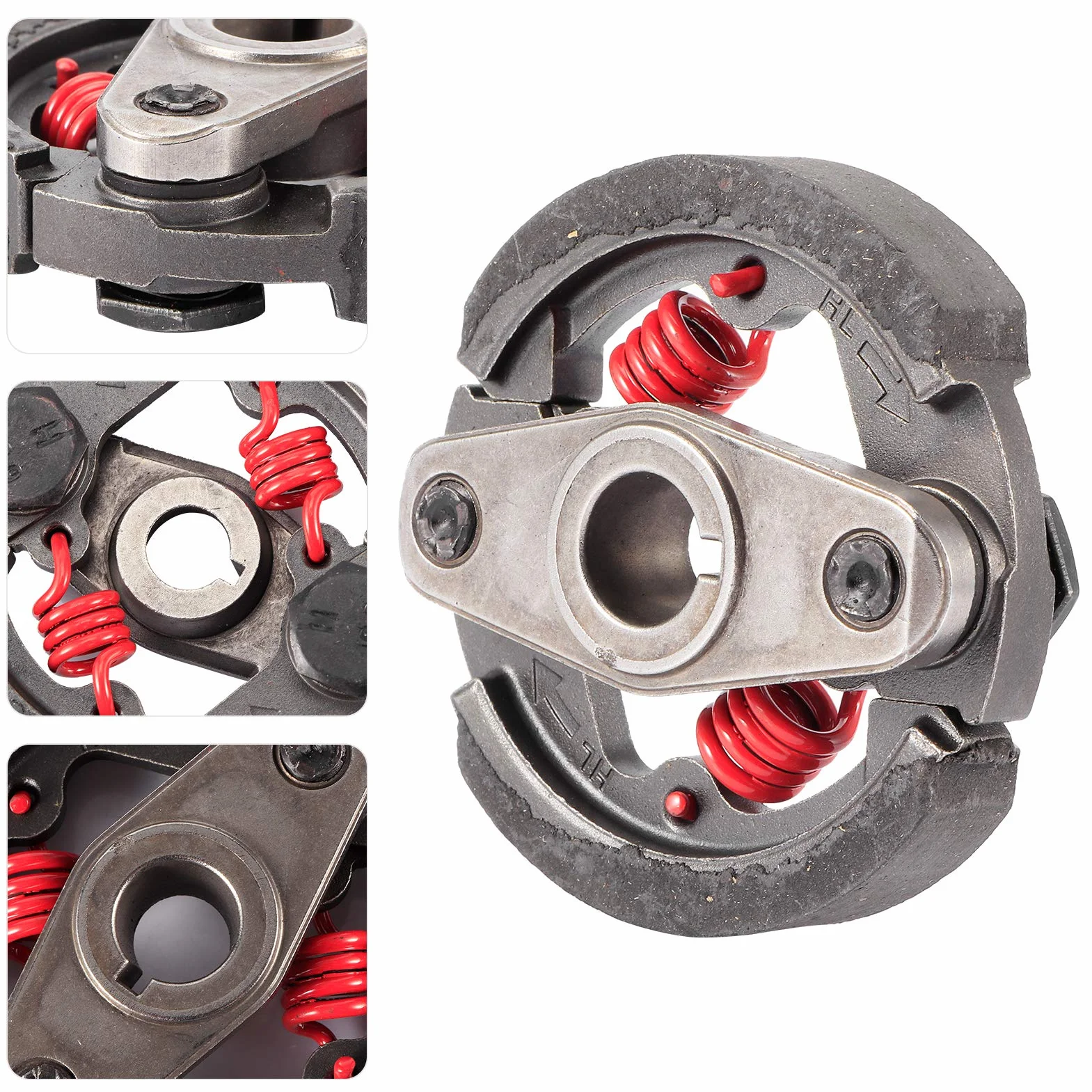 Voluxe Kieszonkowe sprzęgło rowerowe, kieszonkowe sprzęgło silnika rowerowego, 2-suwowe części motocyklowe 43cc 47cc 49cc mini motocykl ATV sprzęgło rowerowe do brudnego roweru motocykl koło