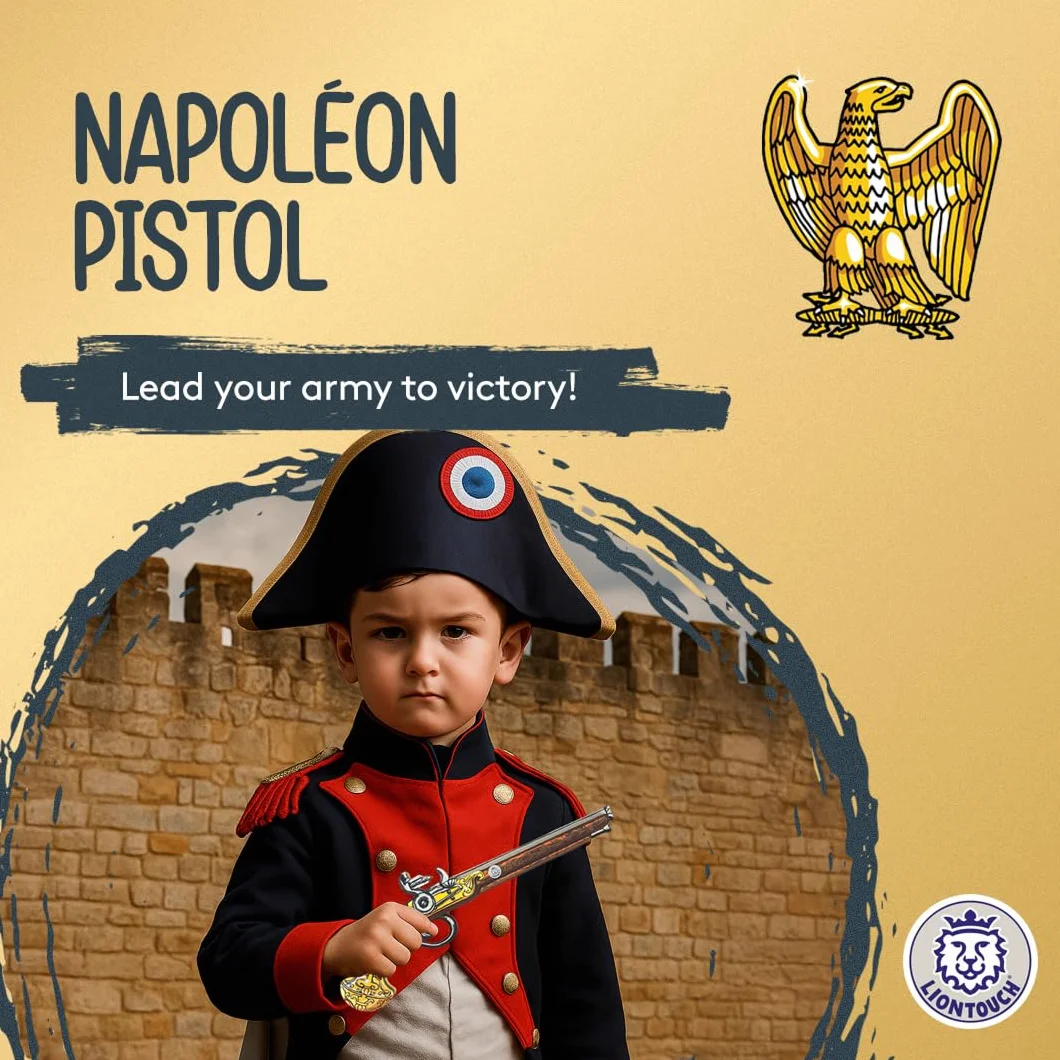 Liontouch 18213LT Napoléon pistolet dla dzieci | zabawka piankowa do gry wstępnej