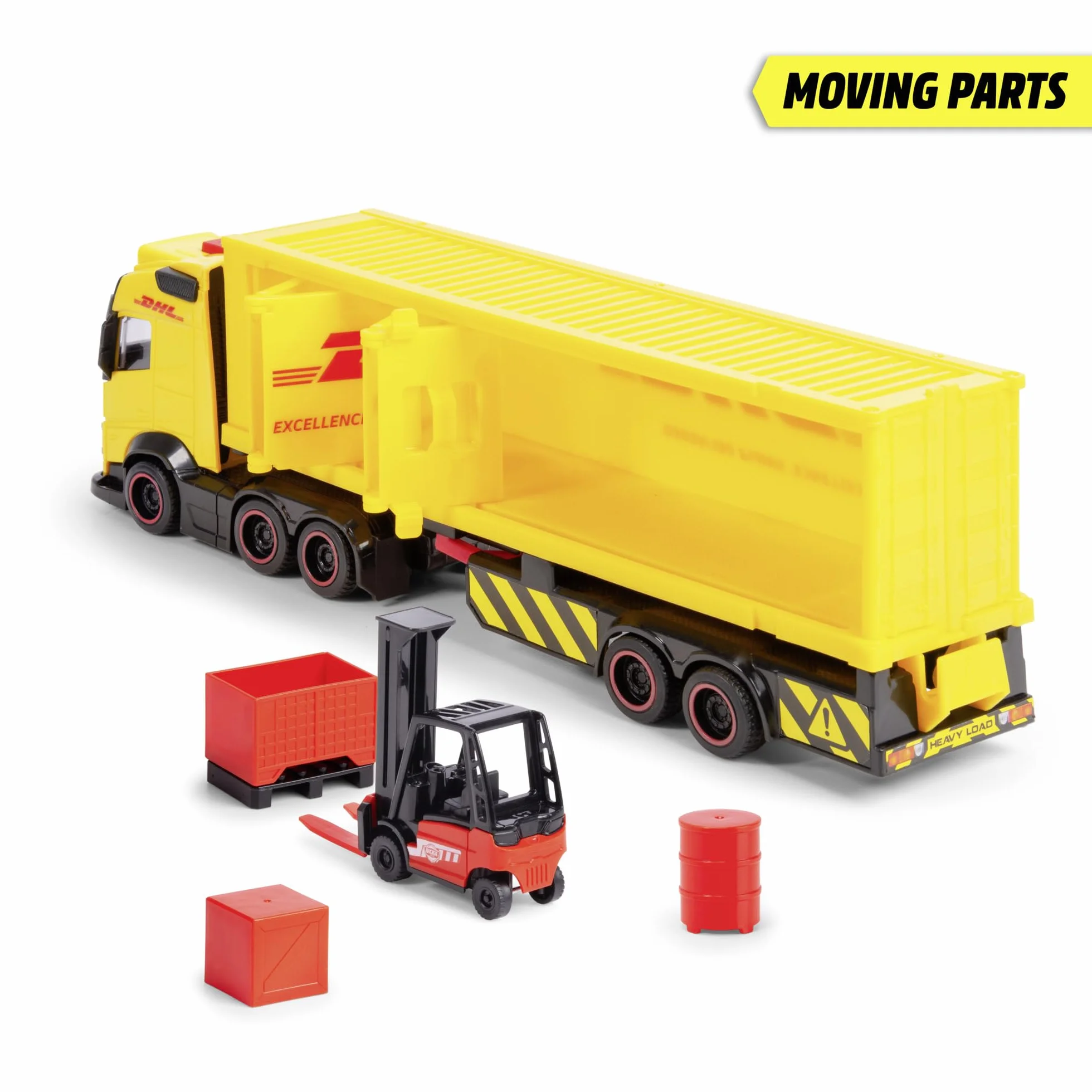 Dickie Toys 203747018 VOLVO Ciężarówka DHL, 35 cm