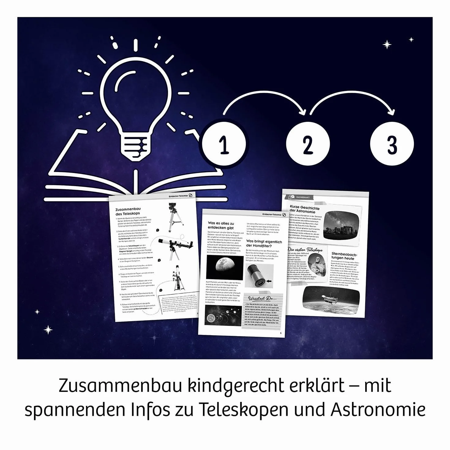 Entdecker-Teleskop: Experimentierkasten