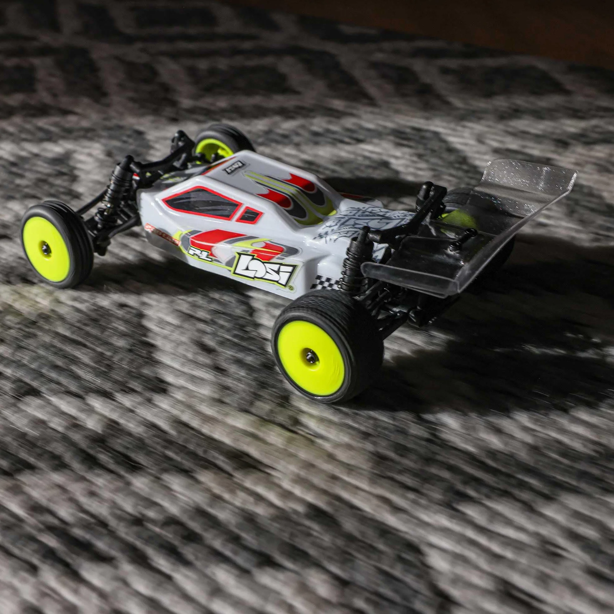 Losi Micro-B Buggy z napędem na 2 koła, biały RTR LOS00007T1