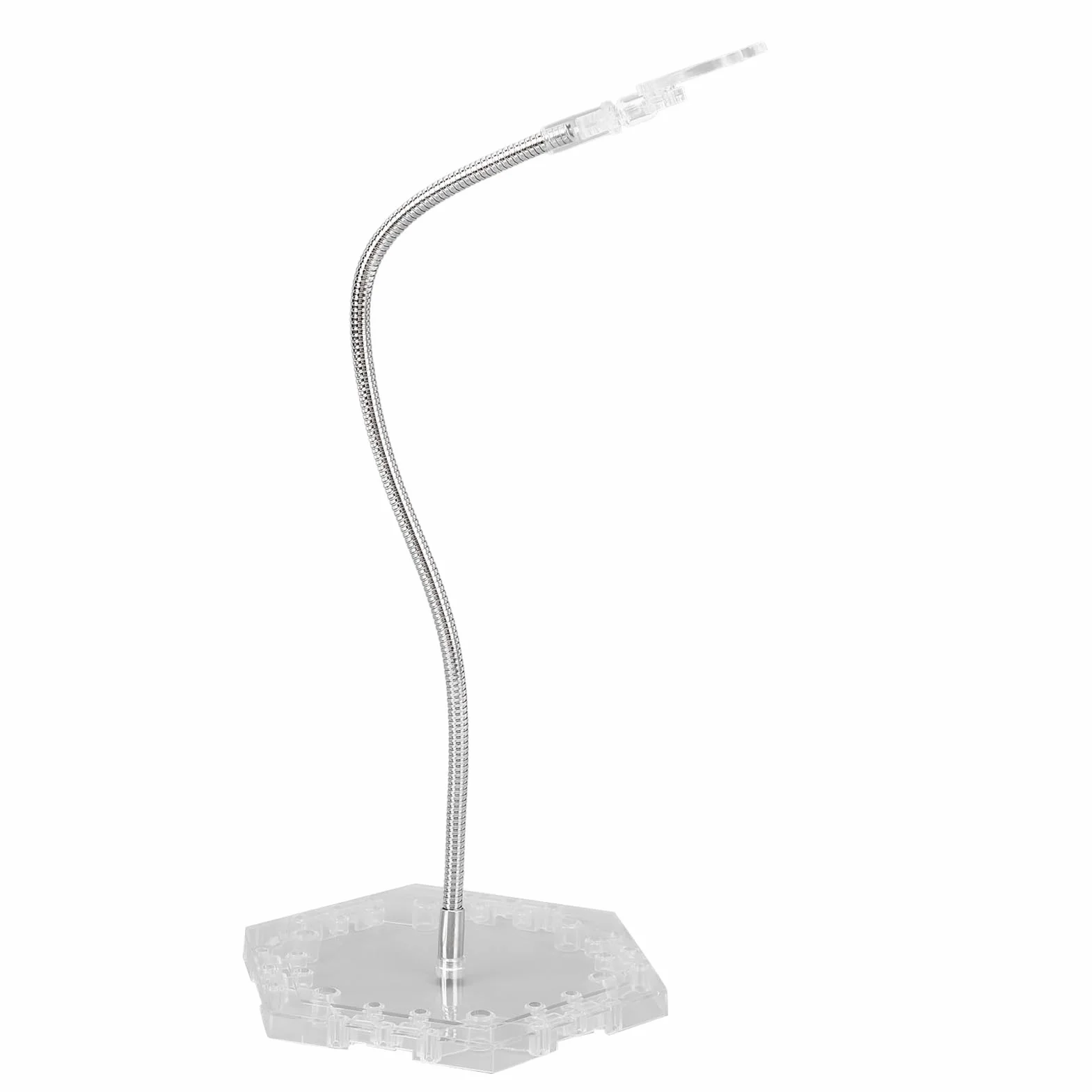 Generic Wspornik do Ekspozycji Figurek, Uchwyt do Ekspozycji Figurek ze Stali Nierdzewnej ABS dla Lalek (Przezroczysty)
