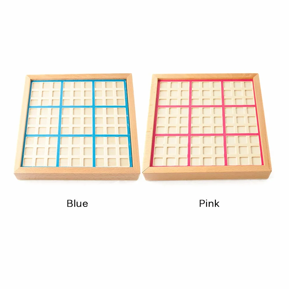 Lixada Drewniana deska do puzzli Sudoku, drewniana gra Sudoku, zestaw z szufladą, matematyka, łamigłówka, zabawki na biurko