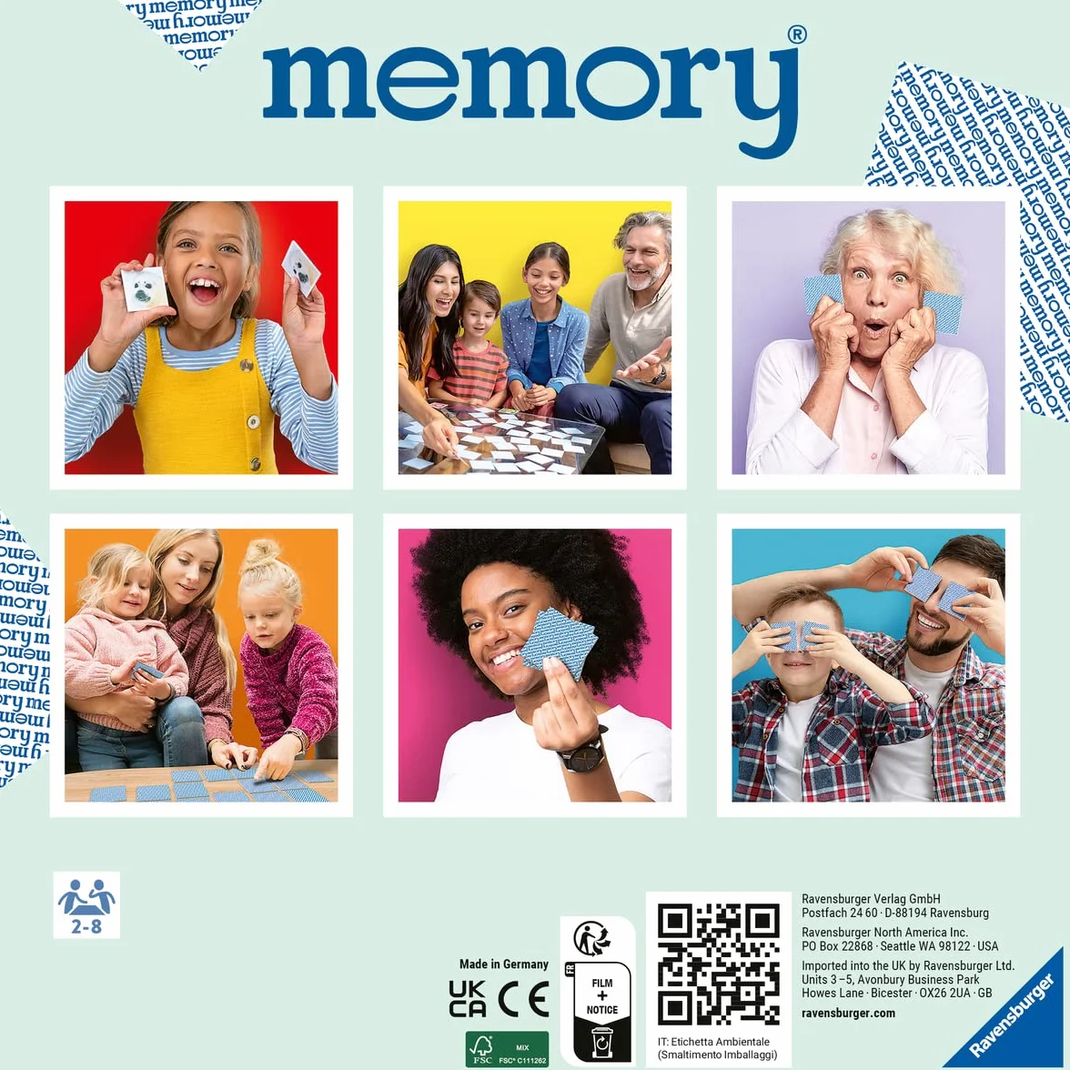 Ravensburger memory® Tierkinder - 20879 - der Spieleklassiker für Tier-Fans, Merkspiel für 2-8 Spieler ab 3 Jahren