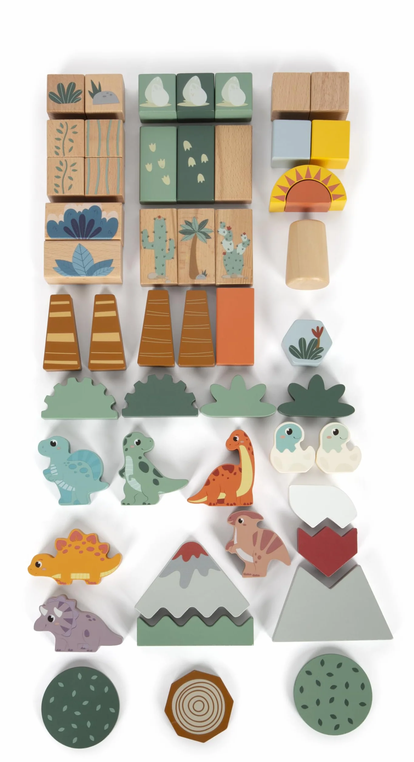Drewniane Klocki konstrukcyjne Dino Small Foot
